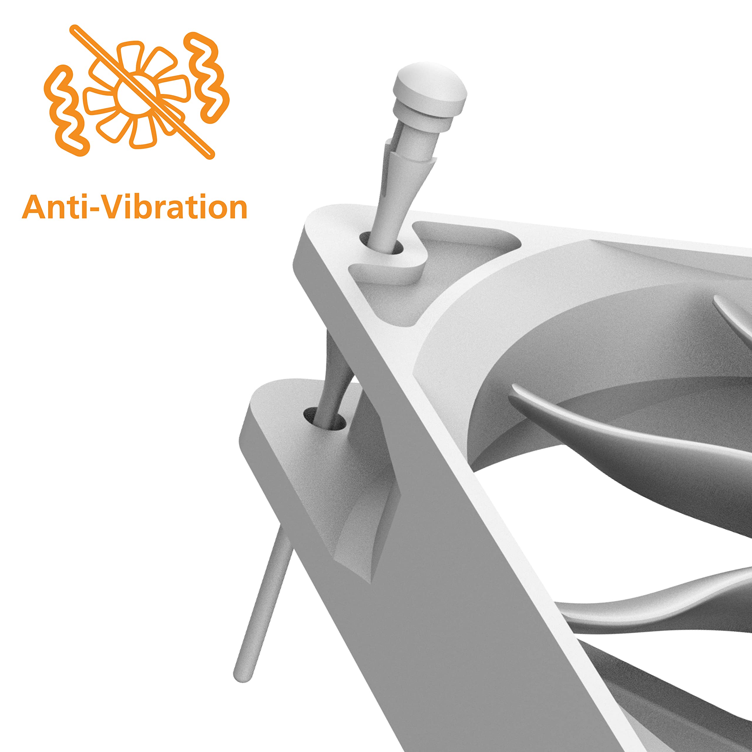 Piedini Antivibrazione PC-Case, In Gomma Nera, 4pz | Hardware