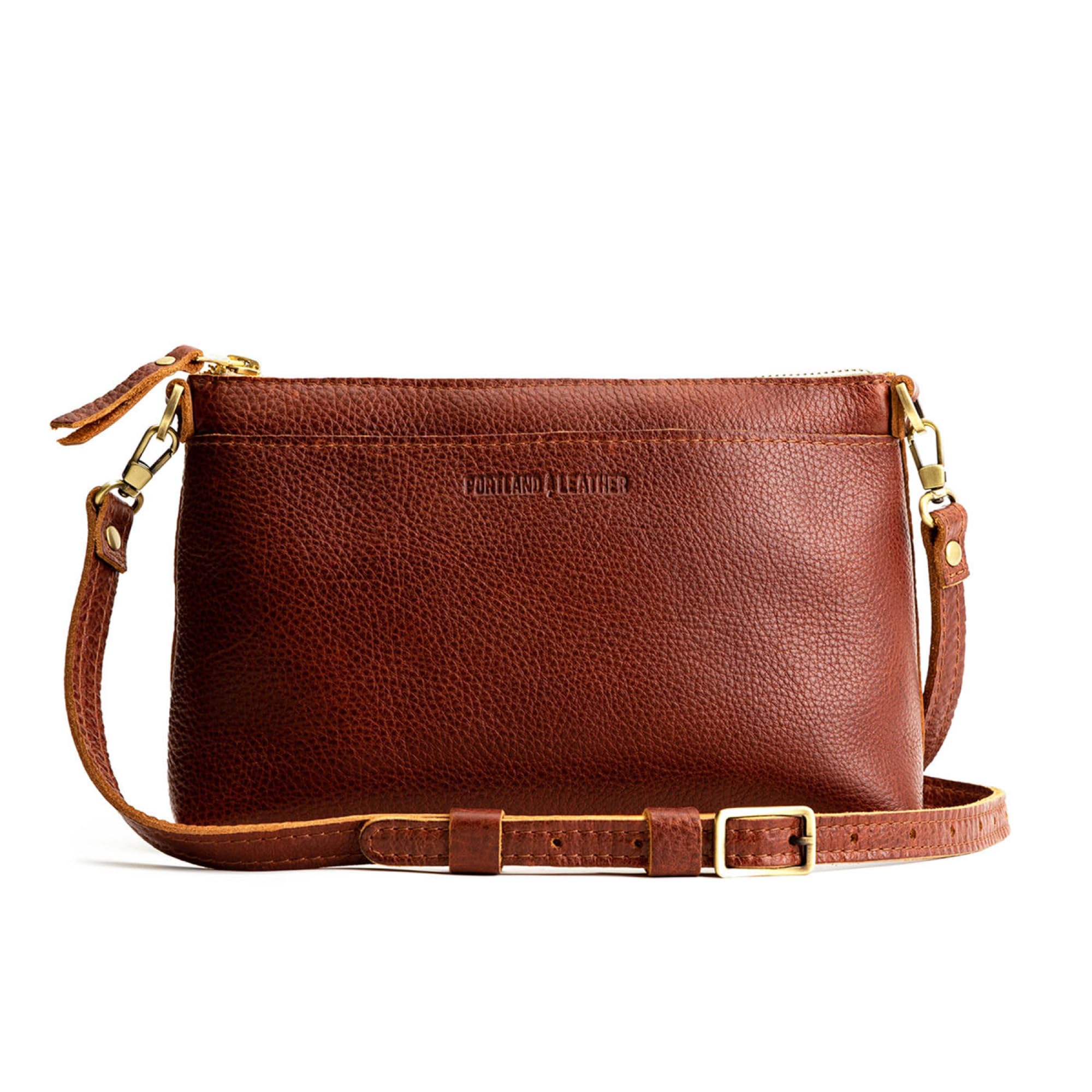 Portland Leather Goods Poppy Purse – Leather Handbag w/Removable Crossbody Strap – Handmade from the Finest Full-Grain Hides