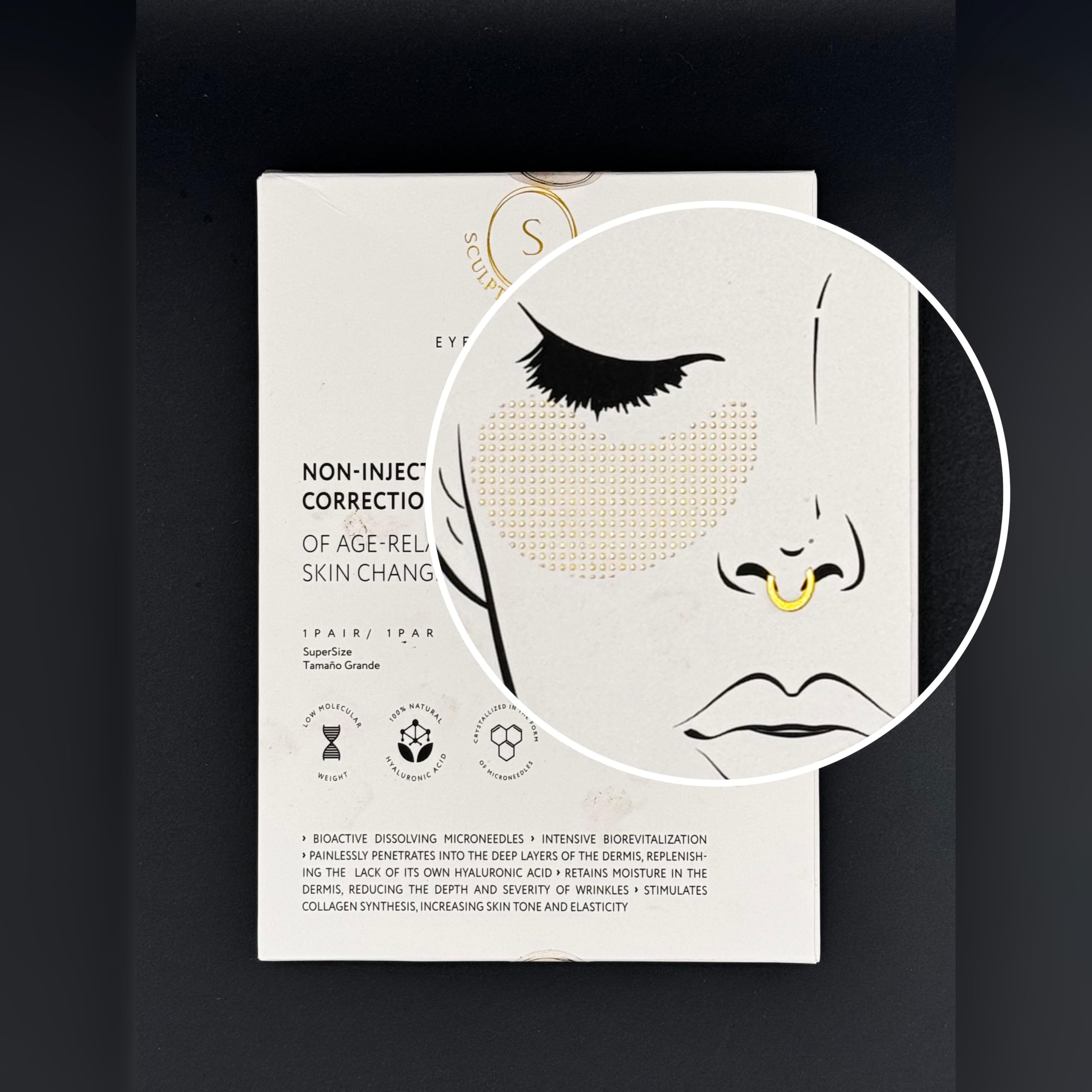 Scopri la Bellezza con le Maschere per Occhi S Sculpt Nano Needle – Il Tuo Segreto per uno Sguardo Giovane e Radioso! 3 pares.