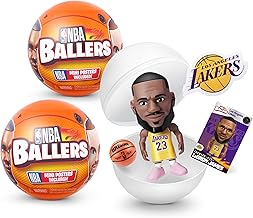 5 Surprise NBA Ballers Serie 1 (Pack de 2) Figurita de cápsula misteriosa de juguete por ZURU para niños, adolescentes, adultos - Jugadores como Luka Dončić, LaMelo Ball, Jayson Tatum, James Harden y Kevin Durant