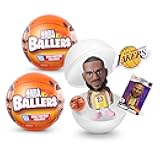 5 Surprise NBA Ballers Series 1 (2 Pack) Toy Mystery Capsule Figurine by ZURU for Kids, Teens, Adults- Players Like Luka Dončić, LaMelo Ball, Jayson Tatum, James Harden and Kevin Durant