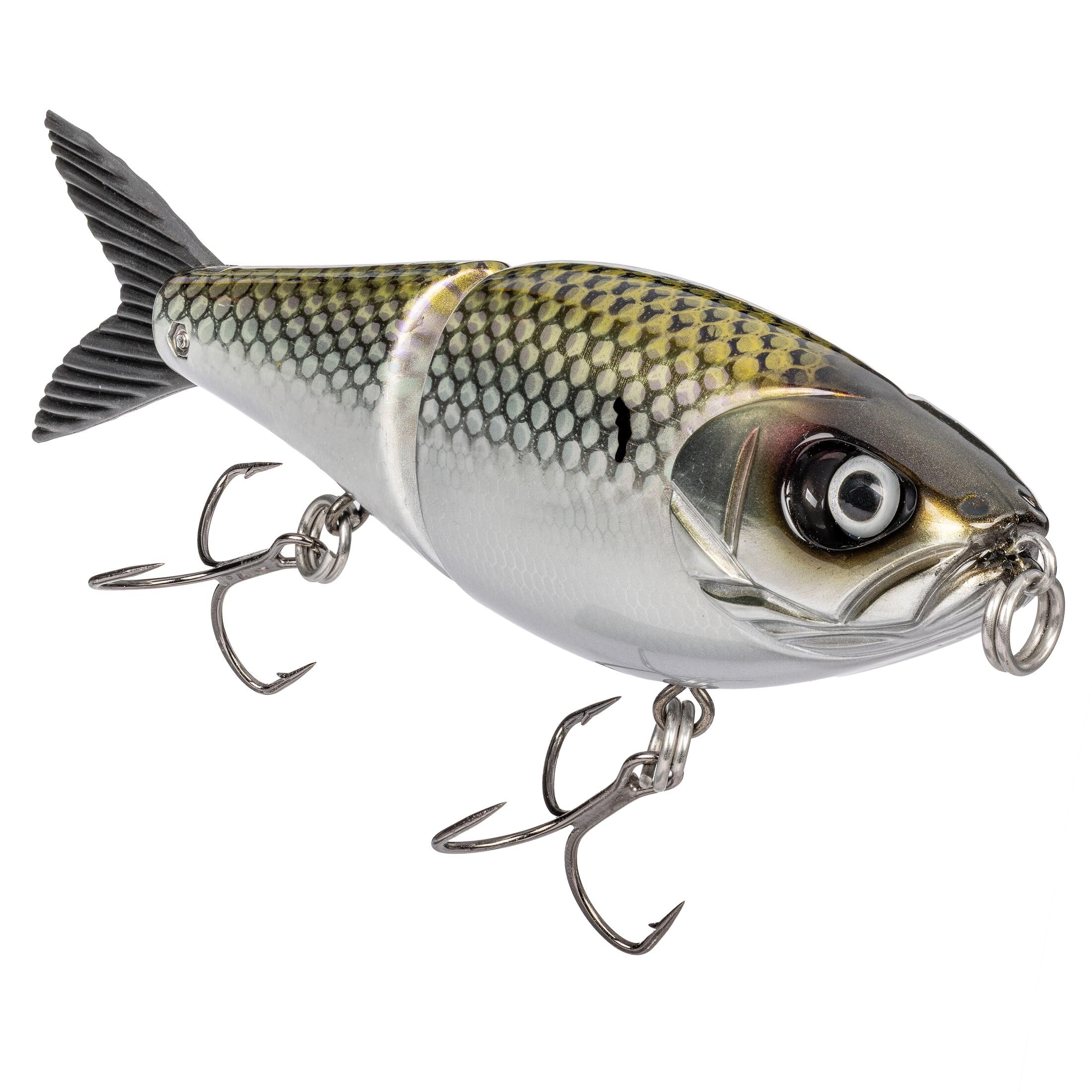 Strike King Hog Father Jr Fishing Lure, Jointed Swimbait, Chrome Herring, 7-Inches, 2 1/2-Ounces, HCHGFTRJR-862 : Sports & Outdoors