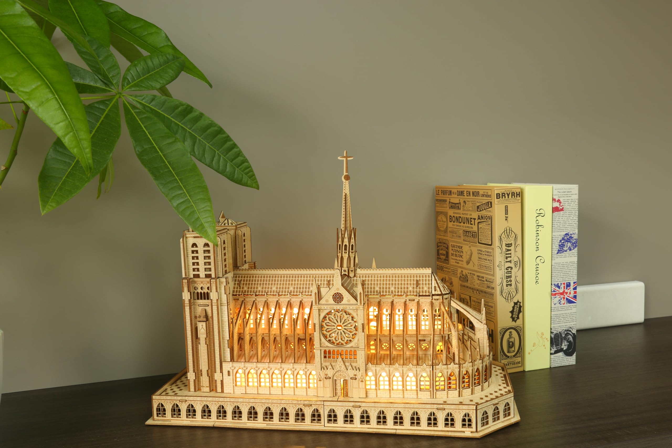Drewniane puzzle 3D dla dorosłych, Notre Dame de Paris, model architektury drewnianej, francuska pamiątka, mechaniczne drewno, zestaw do samodzielnego wykonania, zabawka, dekoracja domu,