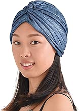 Womens Fortune Teller Turban - Metallic Afro Accessory Headwrap Hair Chemo Hat - coolthings.us