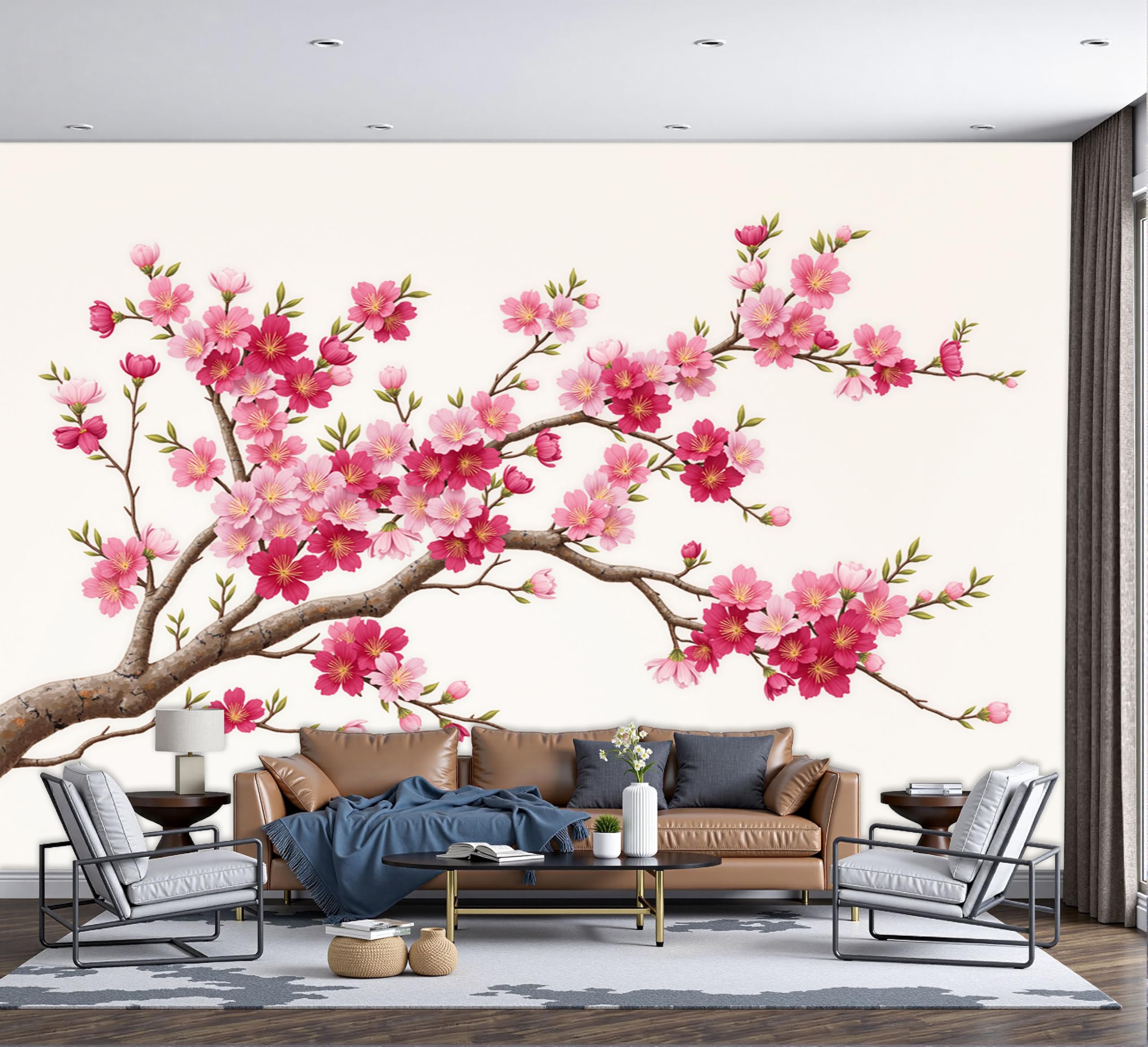 Papier Peint Panoramique 3D Autocollant Mural Grand Format 400x280cm Art Chinois