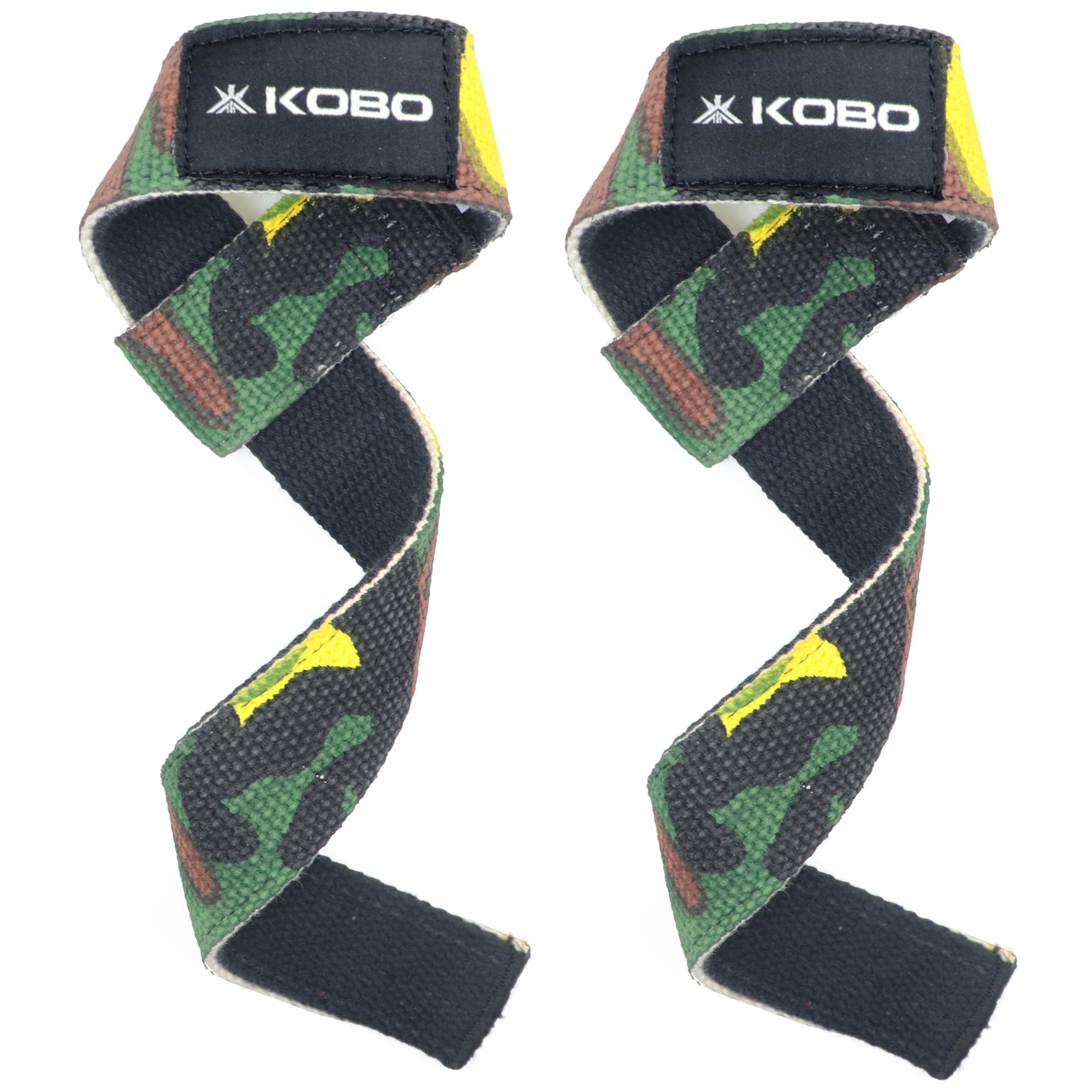 Kobo Power Gym Training Padded Straps/Weight Lifting Hand Bar/Gloves Hooks Wraps Strap Home Gyms-picture-34