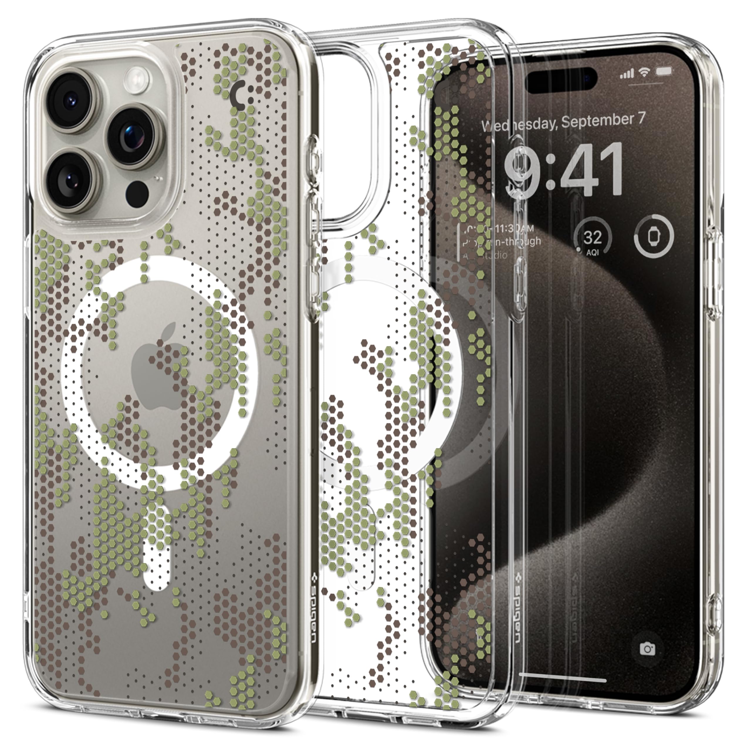 Spigen Ultra Hybrid MagFit Designed for iPhone 15 Pro Max Case (2023) [Anti-Yellowing] [Military-Grade Protection] Compatible with MagSafe - Digital