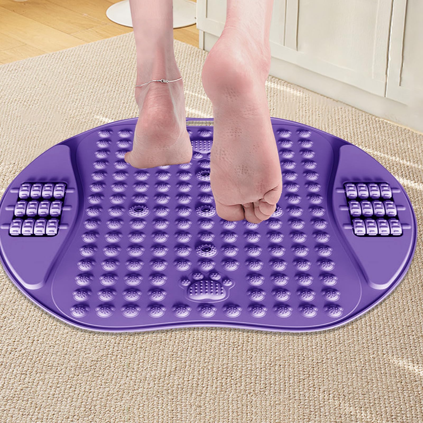 Fußdruckmatte, Massagekissen mit Fußstimulation, ergonomische rutschfeste Platte für bequemes Gehen zu Hause oder im Büro