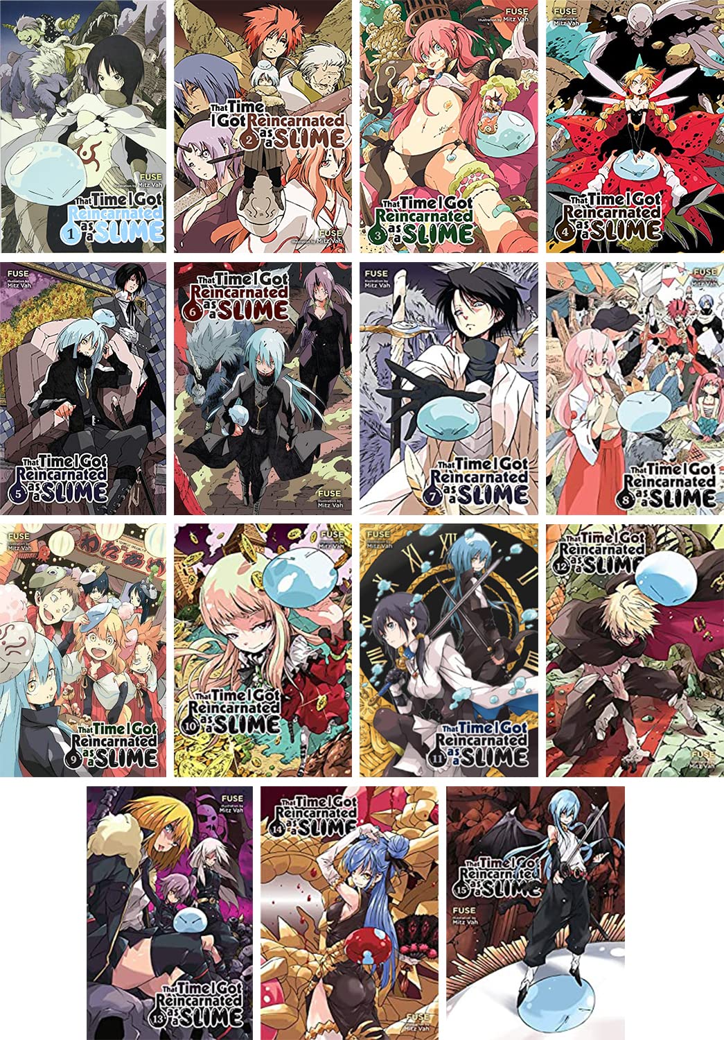 That Time I Got Reincarnated as a Slime Light Novel 15-book Set Vol. 1