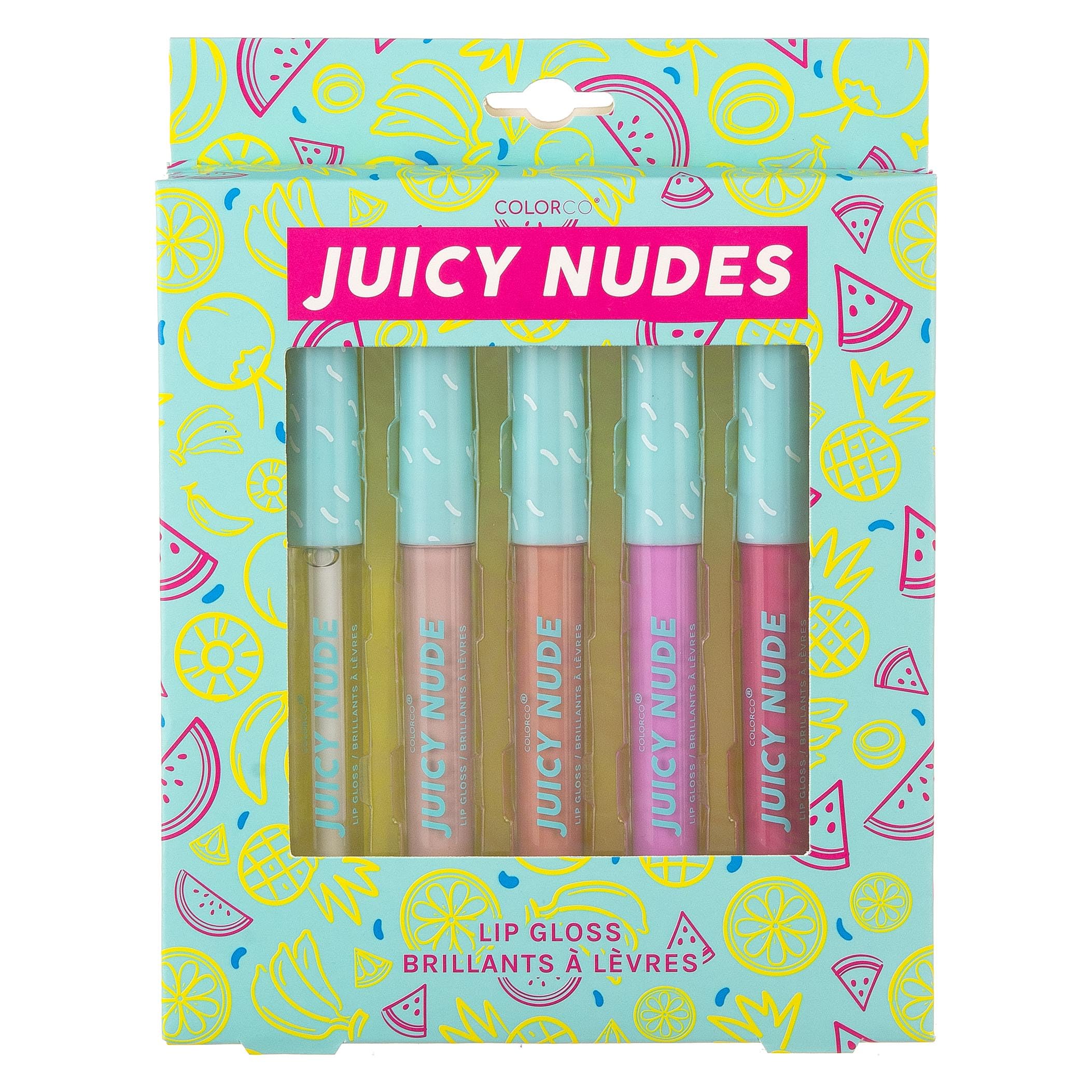 Amazon.com : COLORCO 5pc Juicy Nudes Lip Gloss Collection - 5 Pack