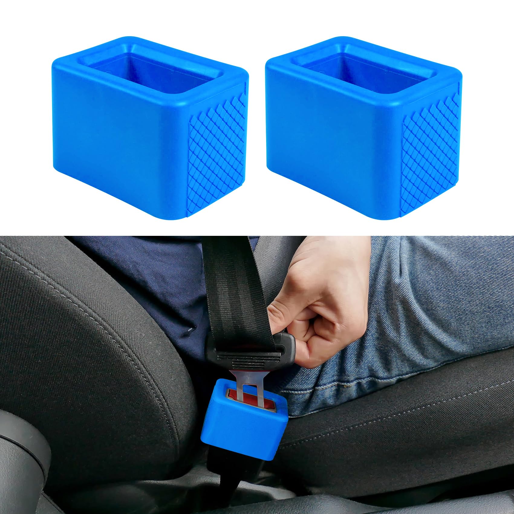 Amazon | 2個 カーシートベルトバックルホルダー カーシートストラップ 