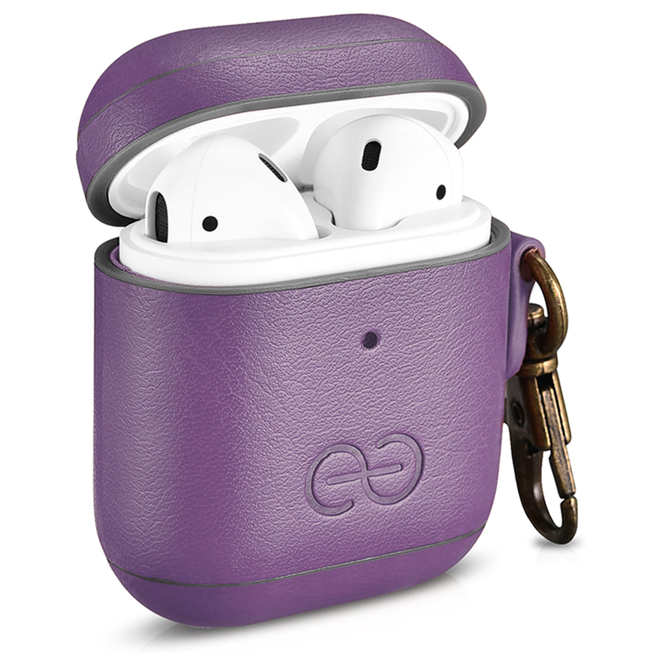 Dreem Om Case Cover with Keychain Clip compatible with AirPods 1 & 2, Vegan Leather Airpods Case for Men & Women - Image 2
