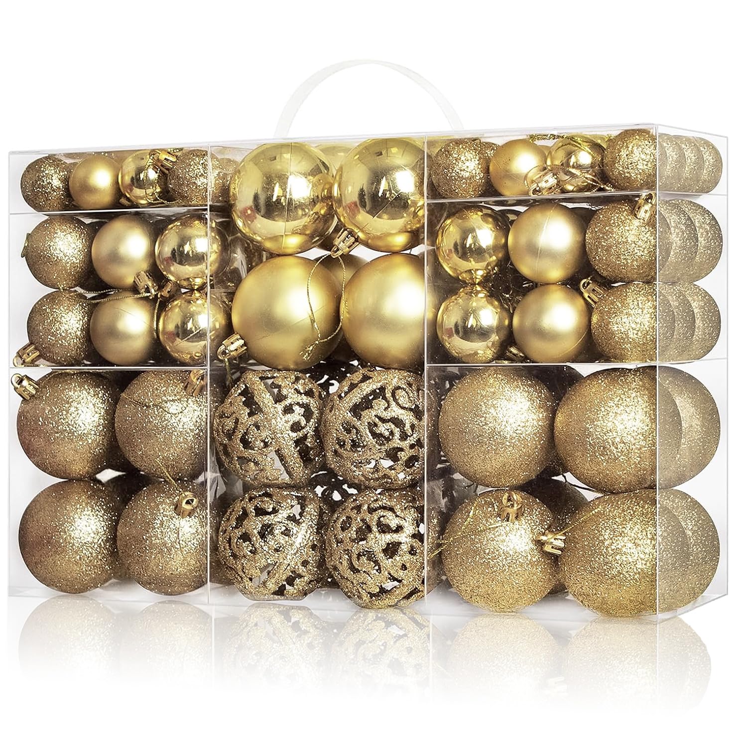 Amazon.co.jp: Hanakaze クリスマス オーナメント 豪華100個セット