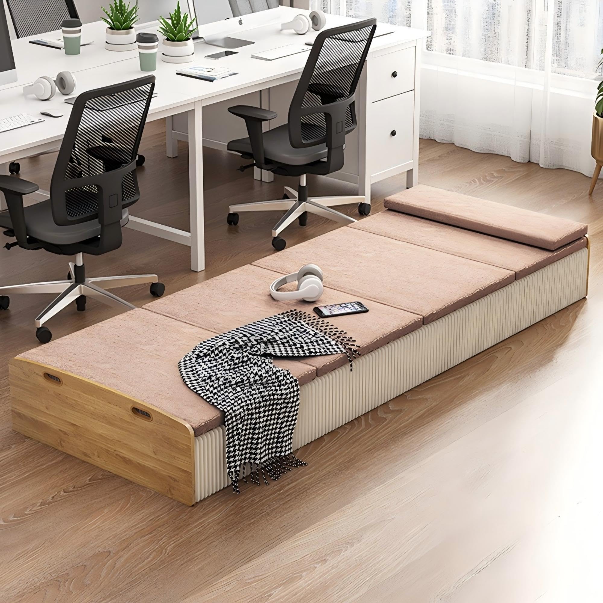 Amazon｜折りたたみベッド シングル紙製ベッド 耐荷重300kg 伸縮式