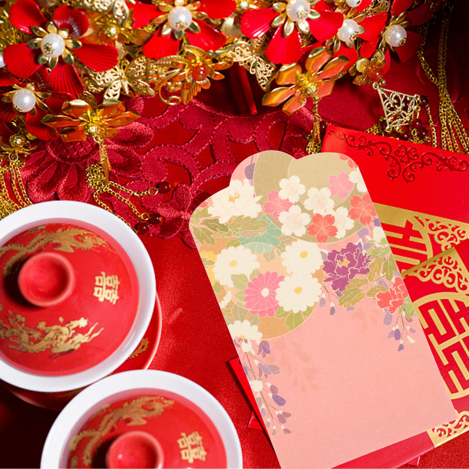 PRETYZOOM 50 Stück Roter Umschlag im japanischen Stil Chinesischer roter Geldumschlag rote Handtasche Geldbörsen Geschenke Geldbeutel neujahr versorgung Japanischer Stil Sammelalbum Hase