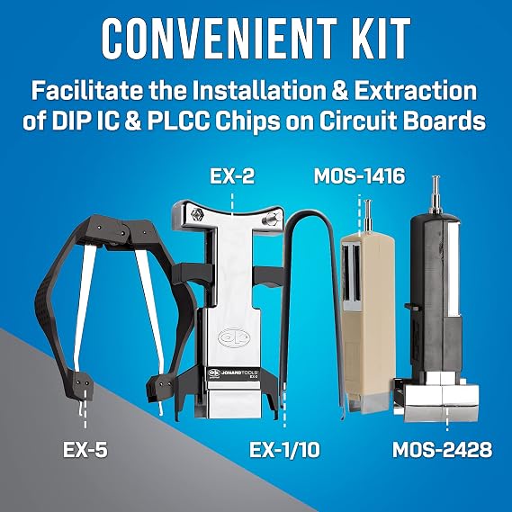 Jonard Tools WK-7 IC Insertion Extraction 5 Piece Tool Kit