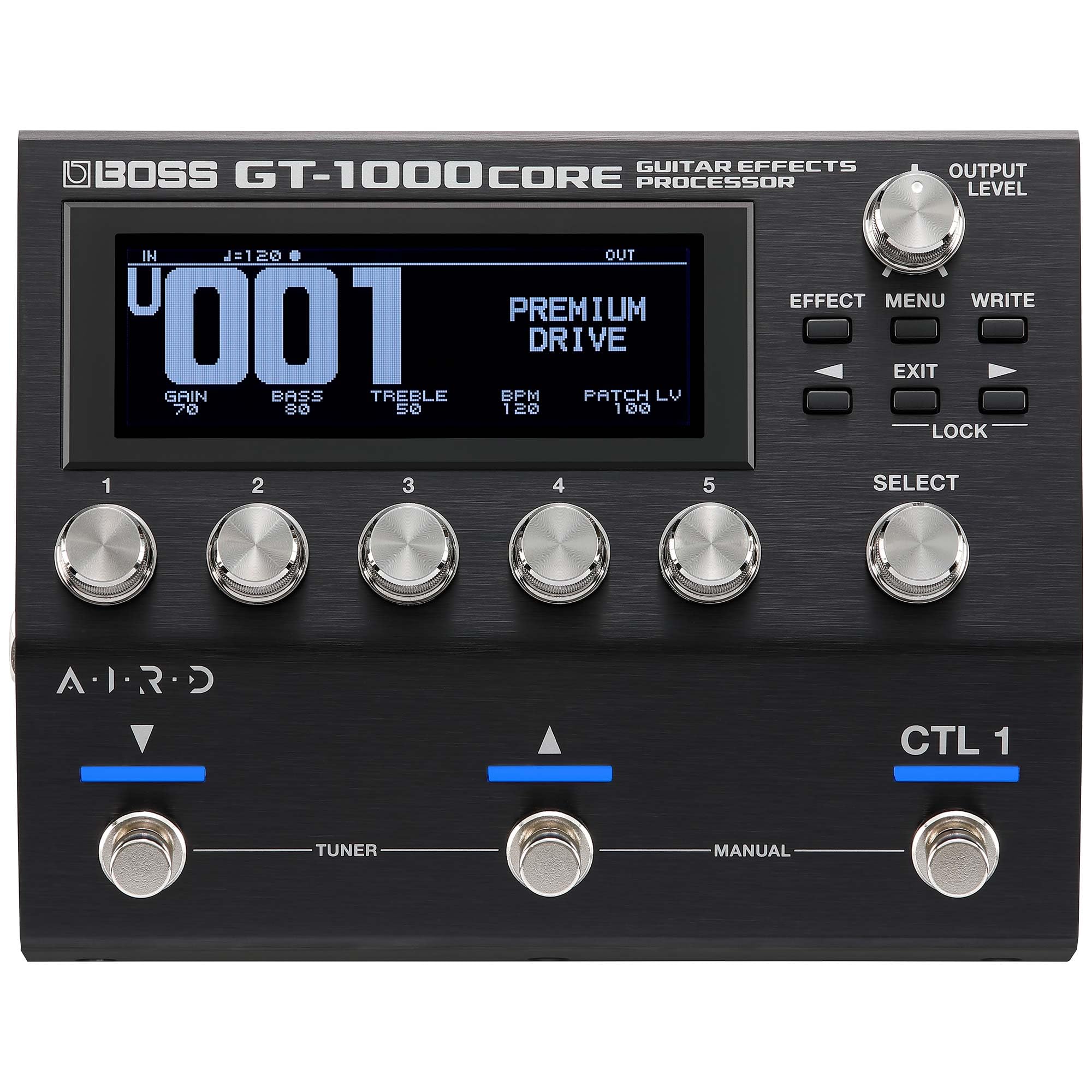 BOSS GT-1000CORE | Processore di effetti per chitarra compatto | Qualità sonora leader della sua categoria | Ampli per chitarra ultra-versatili realizzati con la tecnologia AIRD
