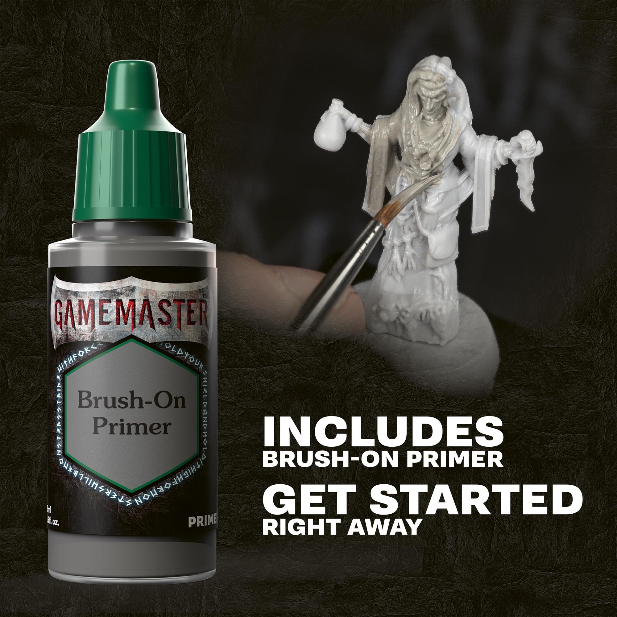 The Army Painter, GameMaster: Wilderness Adventures Paint Set, 15 x 18 ml | Farby akrylowe Warpaints Fanatic, w tym 1 pędzel do suchego malowania i 1 plastikowa figurka Hag