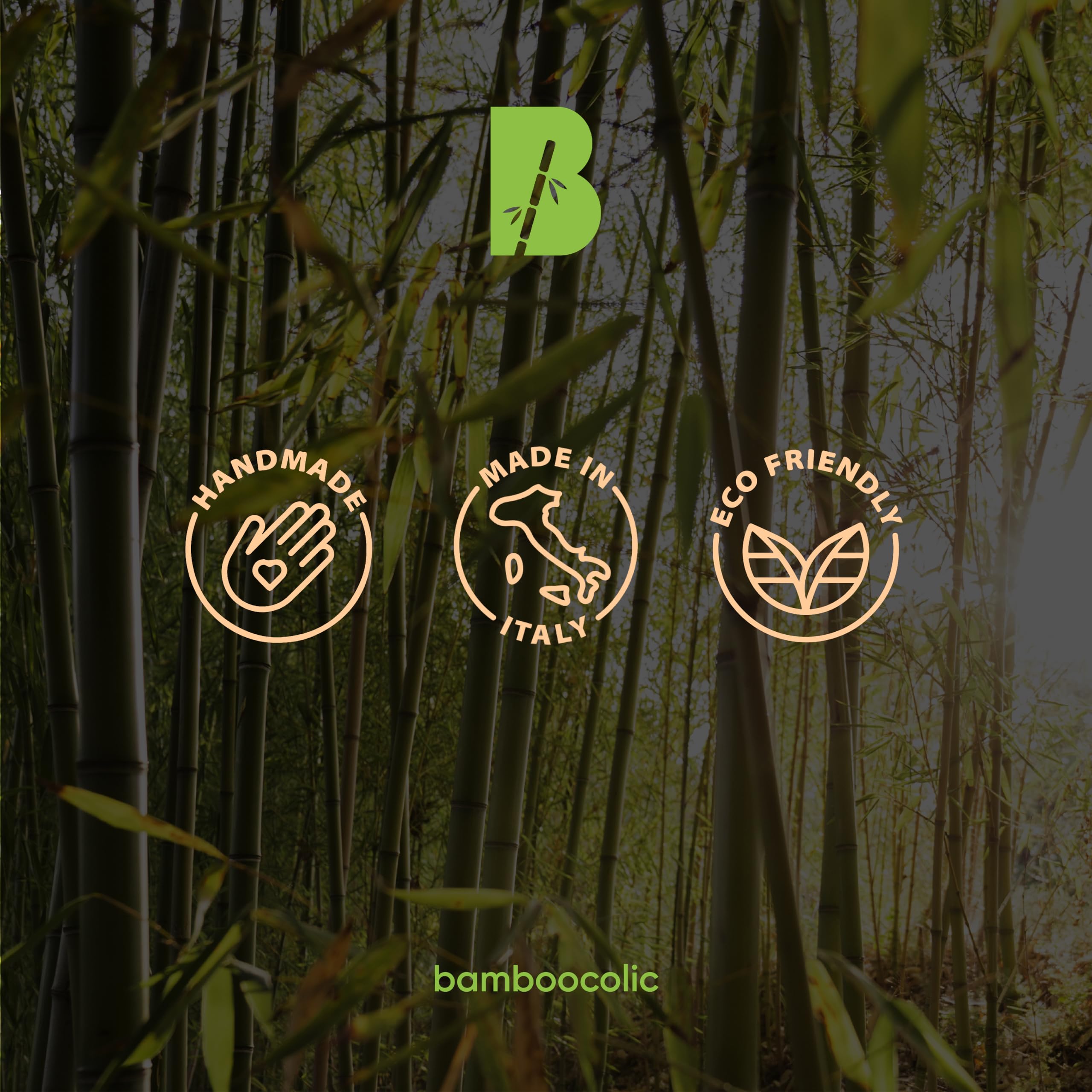 BAMBOOCOLIC Kit Massaggio Bambù - ideale per Hot/Warm Bamboo Massage, Canne Bambù non trattato chimicamente, Proprietà Antibatteriche e Antiossidanti, Resistente al Calore, Made in Italy