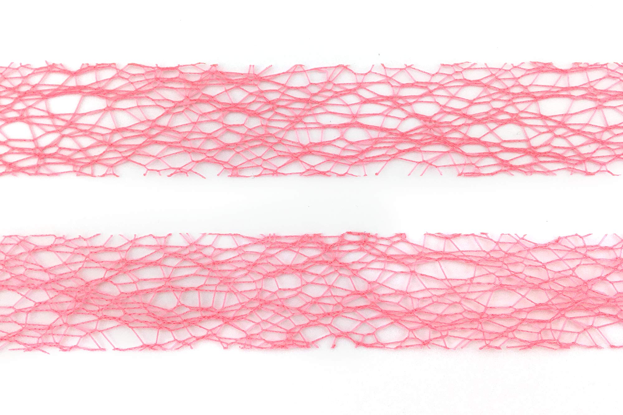 Nastro a rete LEA BIANCO (01) 20 m x 25 mm, nastro per floristica, nastro per fiocchi, nastro per regali, nastro decorativo, griglia decorativa, nastro decorativo per floristica per bricolage e