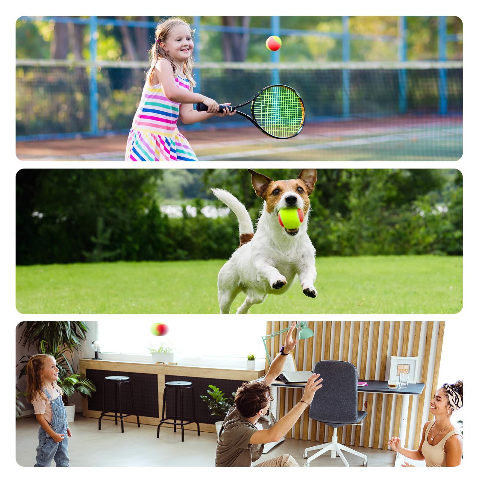 XJBTBA Palline da Tennis, morbide, Elastiche, a Bassa Compressione, Senza Pressione, Strumento per Allenamento in Massa, Colore Arancione, per la Pratica Giovanile all'aperto