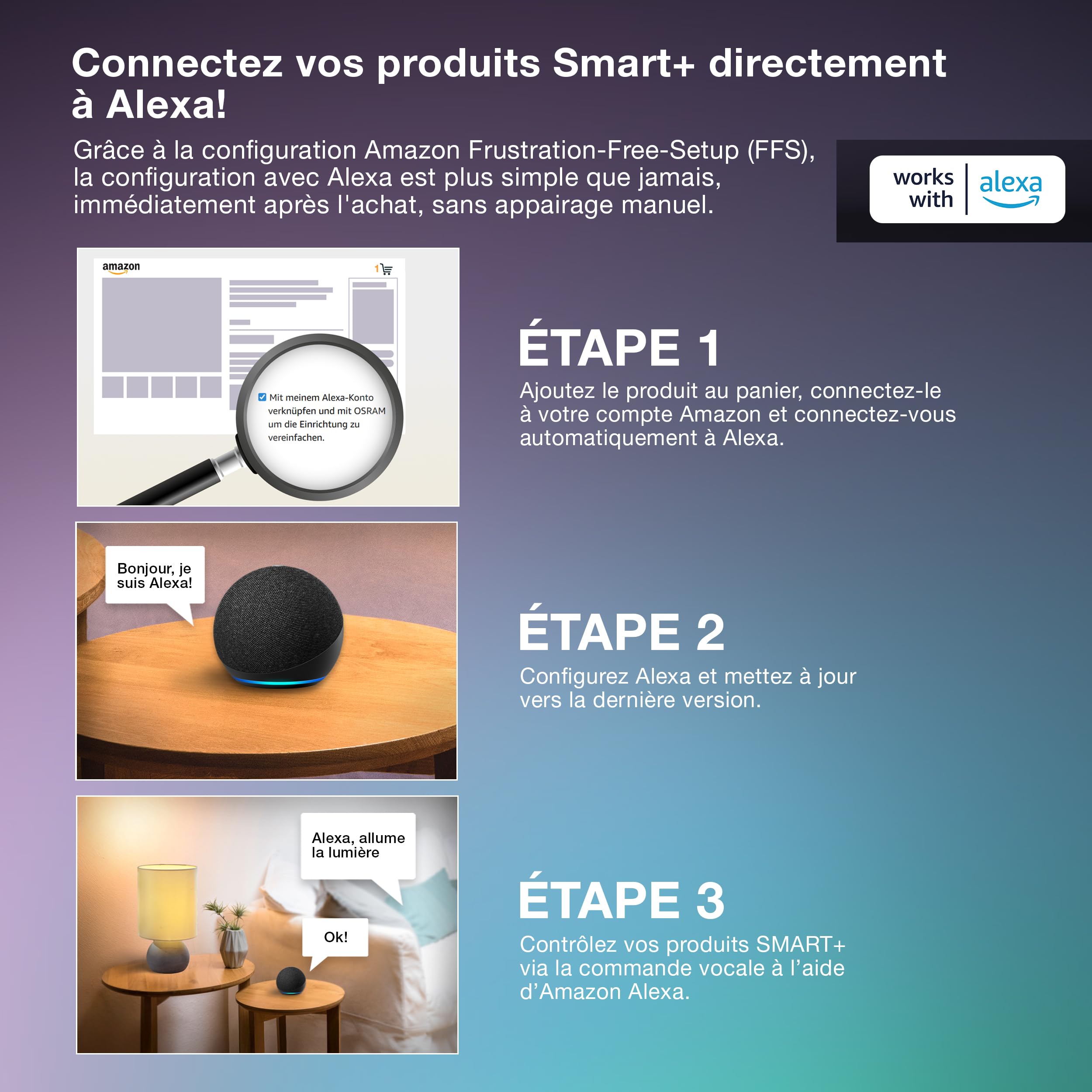 OSRAM prise intelligente WiFi avec Matter, compatible Alexa – ajout facile | , Plugs, dia, , pack de 4
