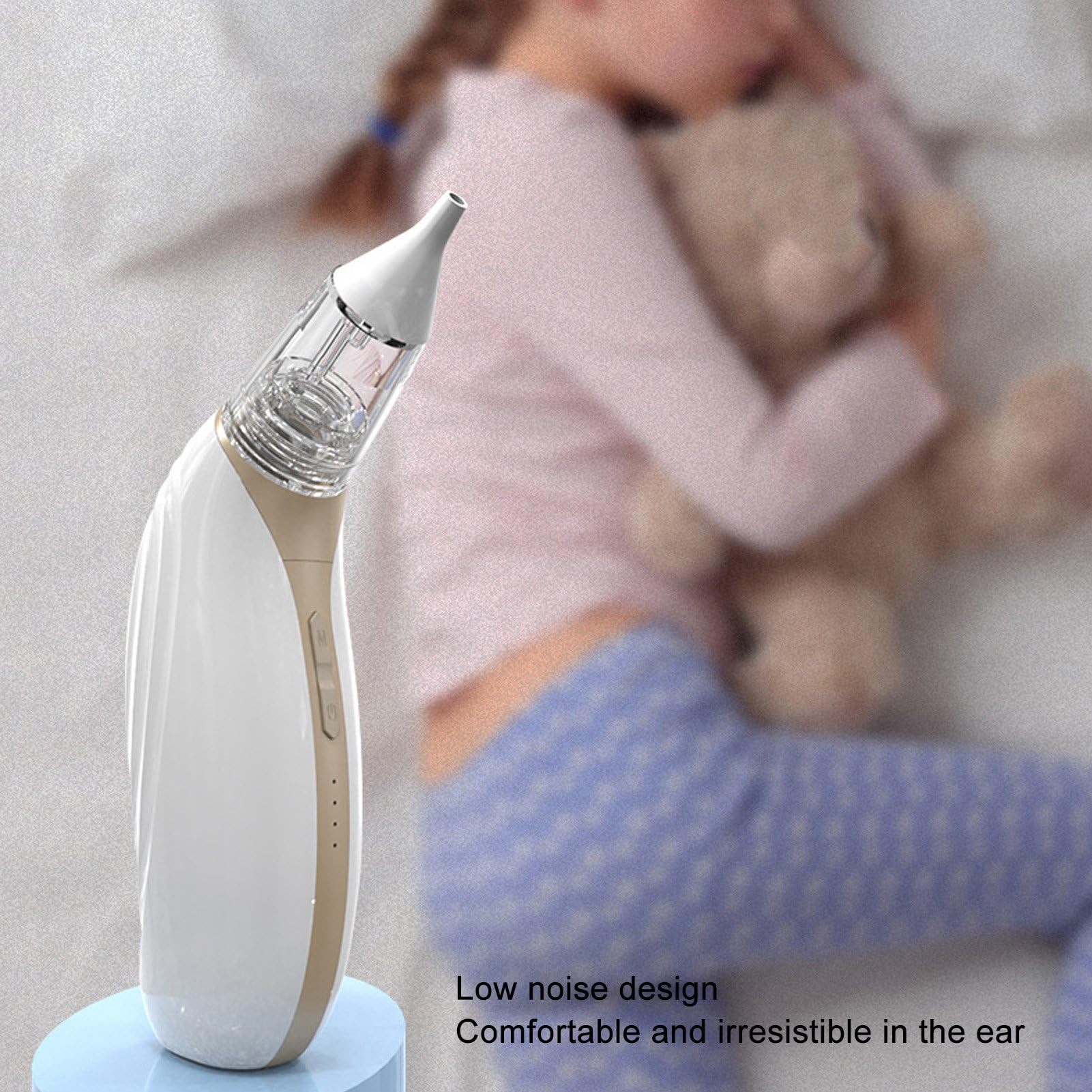 600mAh Ricaricabile Aspirazione Orecchio Elettrico 3 Velocità Regolabile Aspirapolvere per Rimozione Cerume Staccabile Cerume per Bambini e Cerume Earpick per Bambini