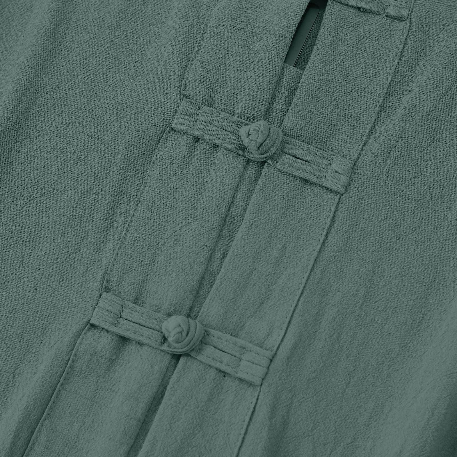 Tangzhuang Chemise chinoise pour femme Arts martiaux, Kung Fu, Tai Chi Tenue Uniforme Traditionnelle Chemise d'été Chemise de loisirs avec boutonnière sur le devant, col montant, manches