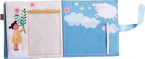 Miniatura 5 de HABA Álbum de fotos de bebé – Álbumes de fotos de bebé de tela suave de ángel de la guarda – Capacidad para 8 fotos de 4 x 6 – Nuevo regalo para