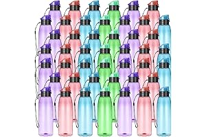 Uiifan 50 Pack Bulk Water Bottles 17 oz