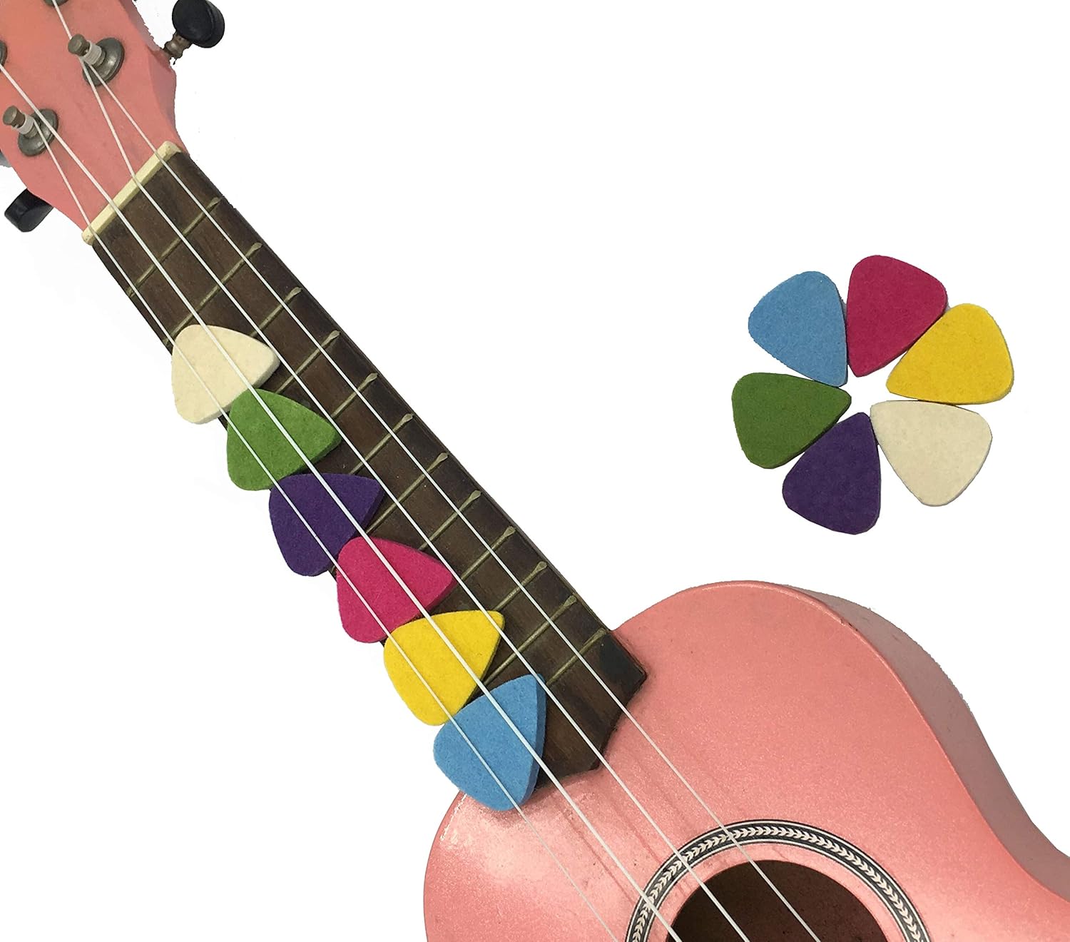 Ukulele Picks, Synthetic Felt Picks for Ukulele, Plectrums
