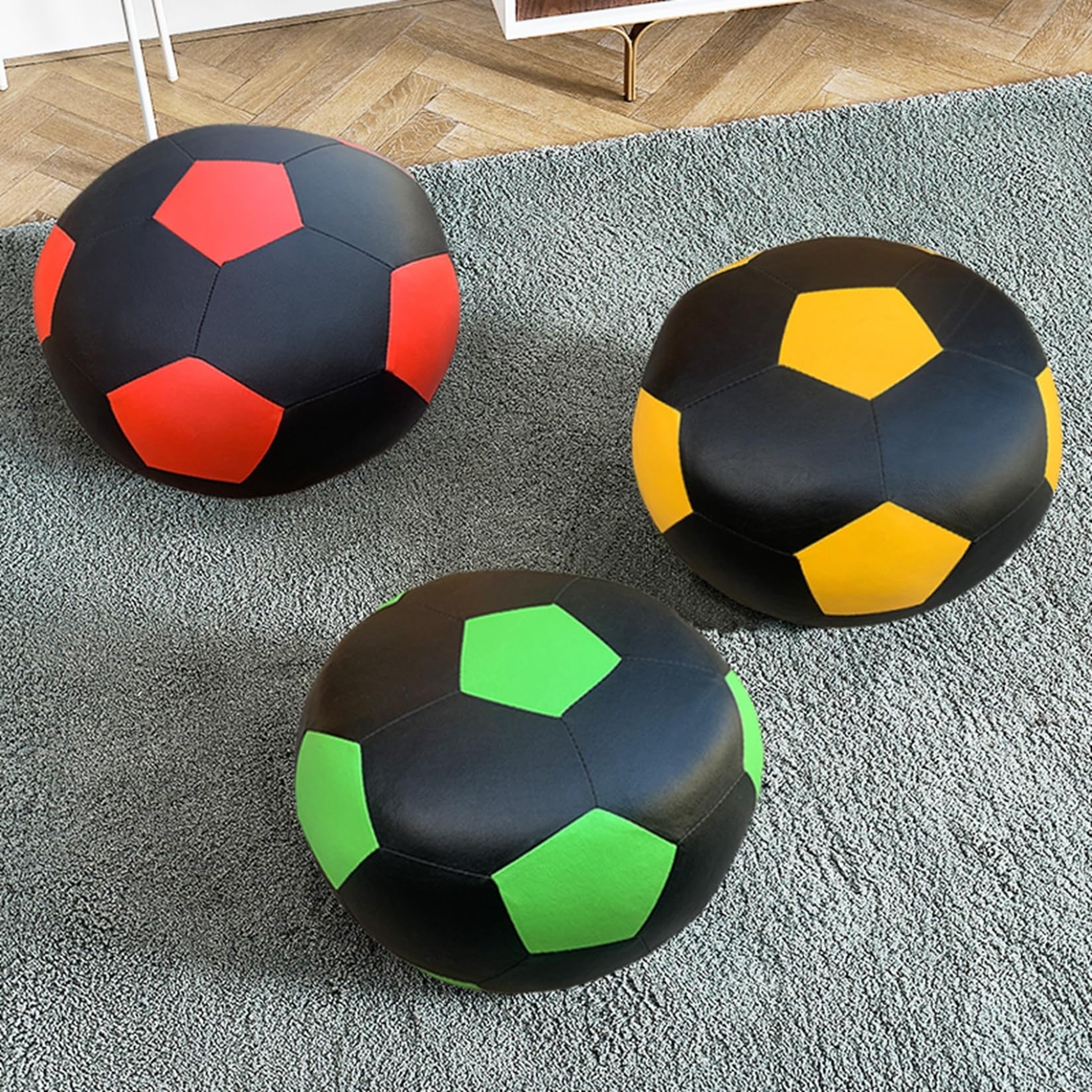 人気定番，豊富な】 サッカーボール 椅子 チェア スツール オットマン