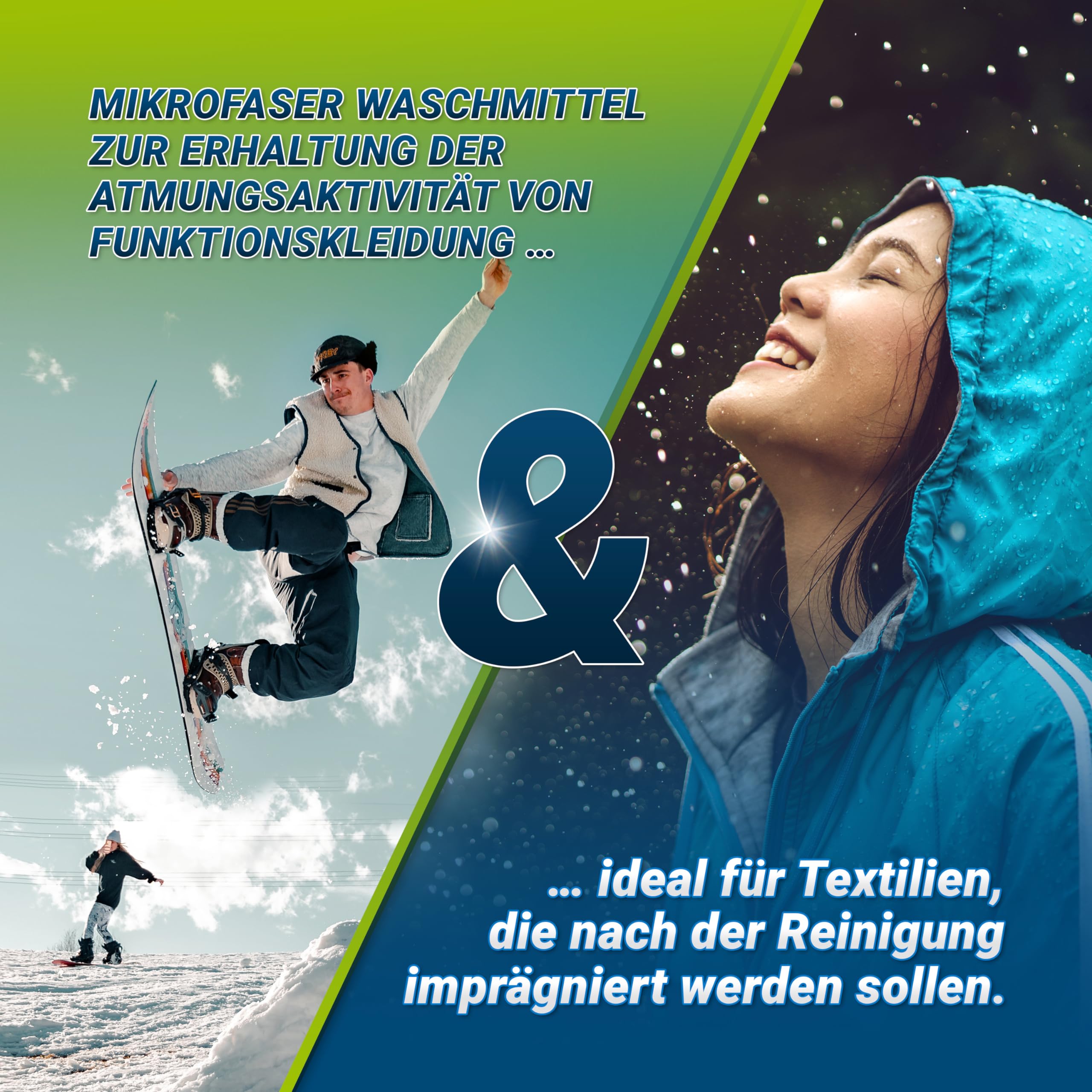 Lessive Spéciale Vêtements Fonctionnels & Outdoor – Lessive Liquide Restaure Respirabilité, Élimine Odeurs & Saletés – Detergent Écologique, Prépare à l’Imprégnation, 2,5 L