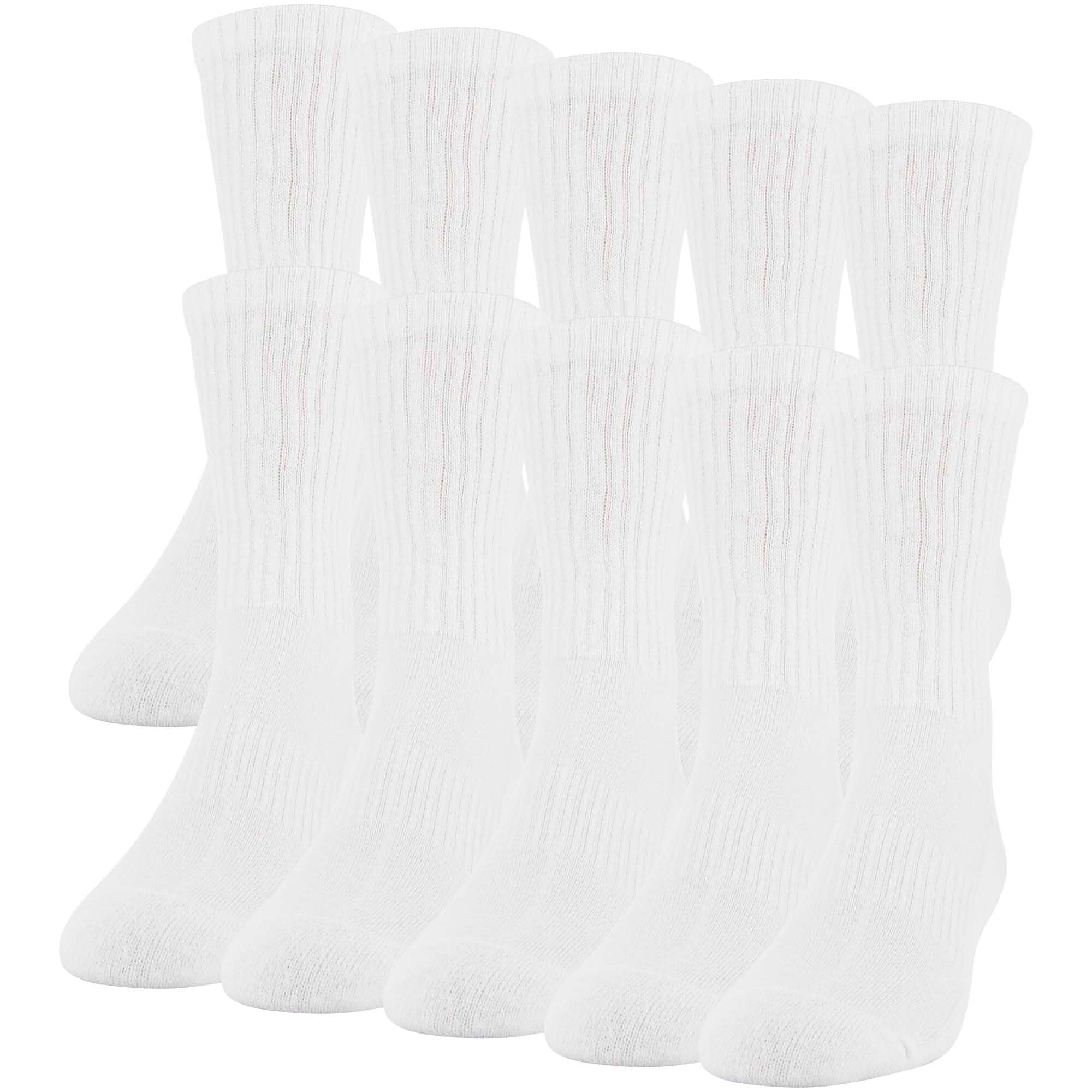 Gildan Men's Active Cotton Crew Socks (10-Pack)