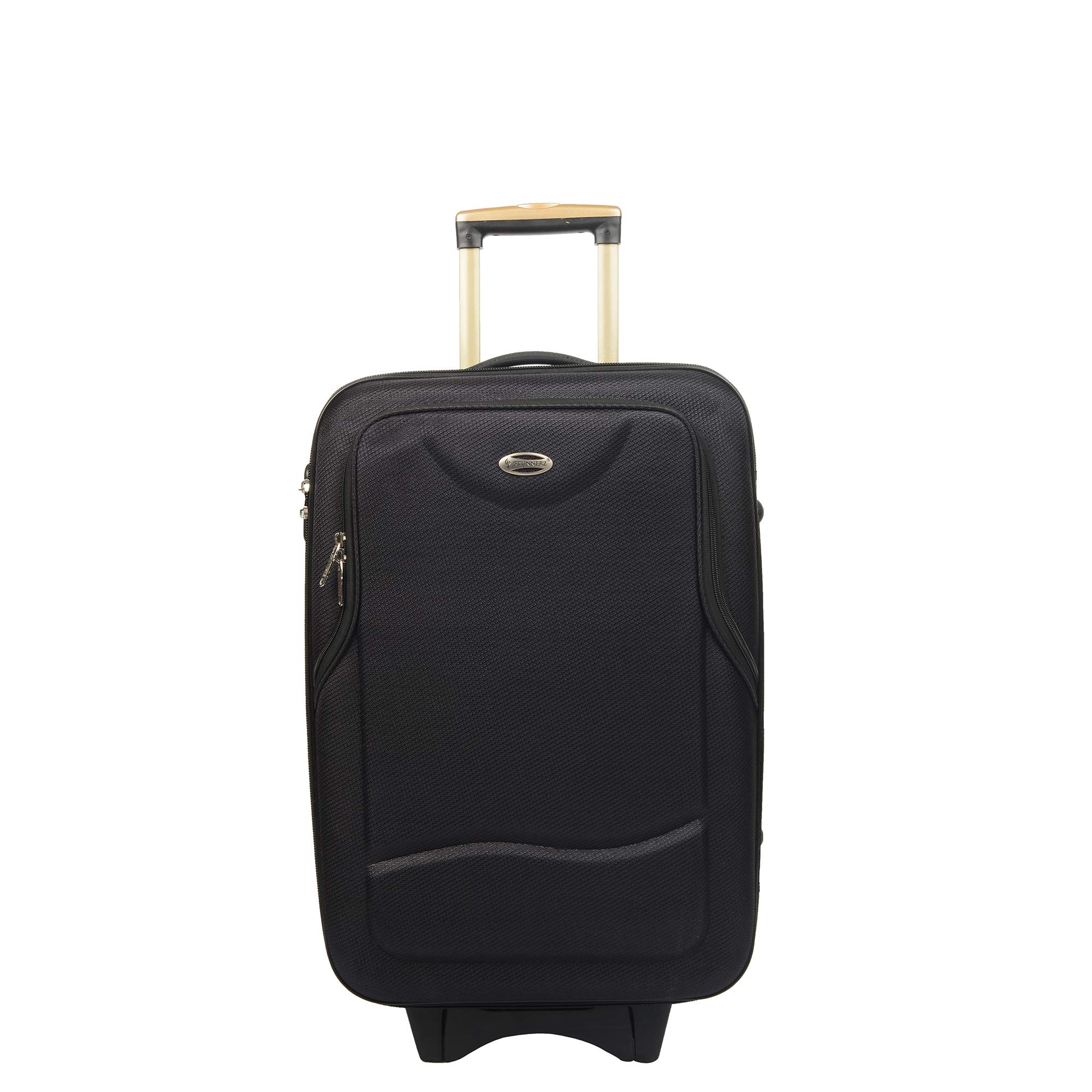 Polyester 24.01 inches Soft Suitcase (ST-SP-5-SZ-(24) Black_Black)-image-7