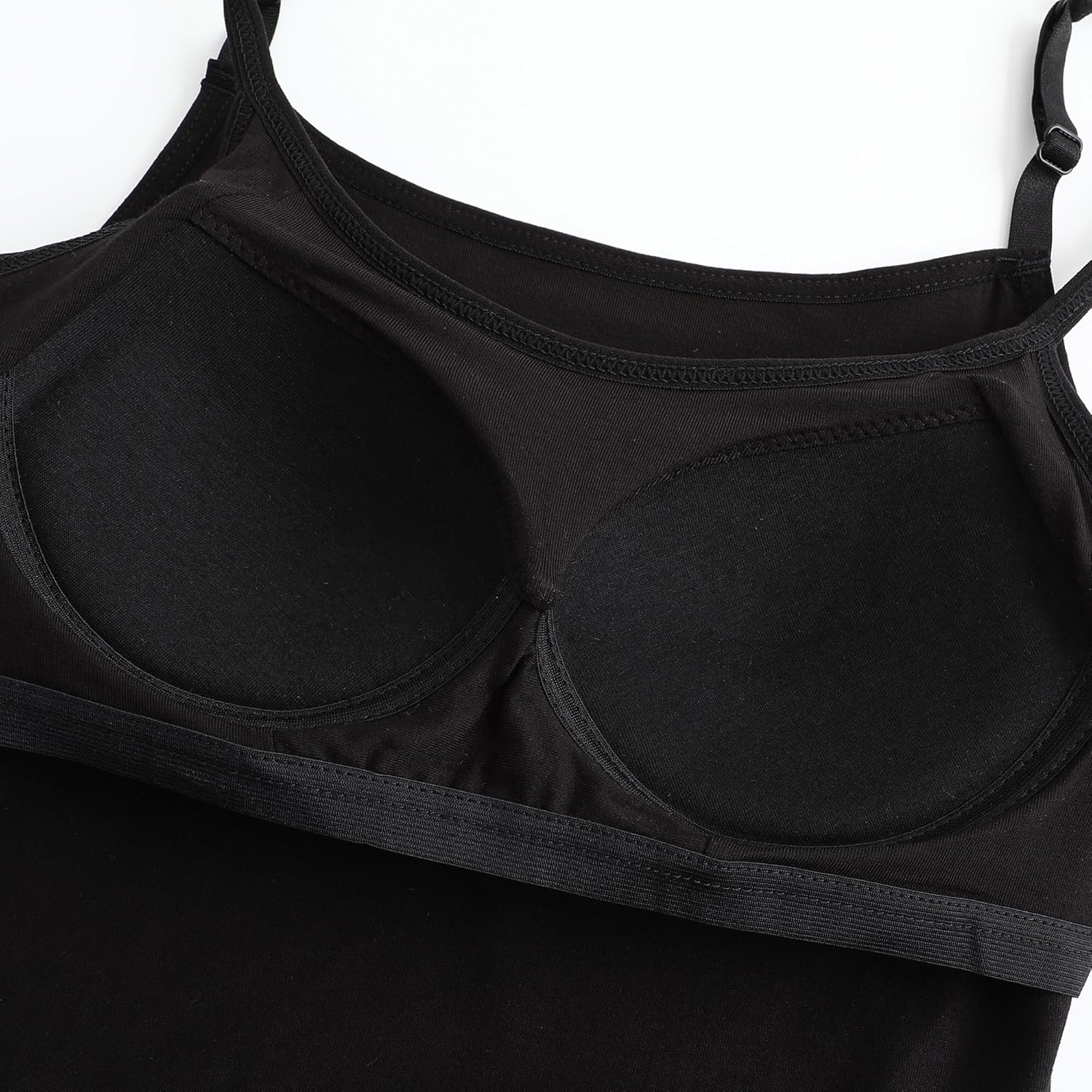Womens Modal Built-in Bra Padded Camisole Yoga Tanks Tops - Image 3