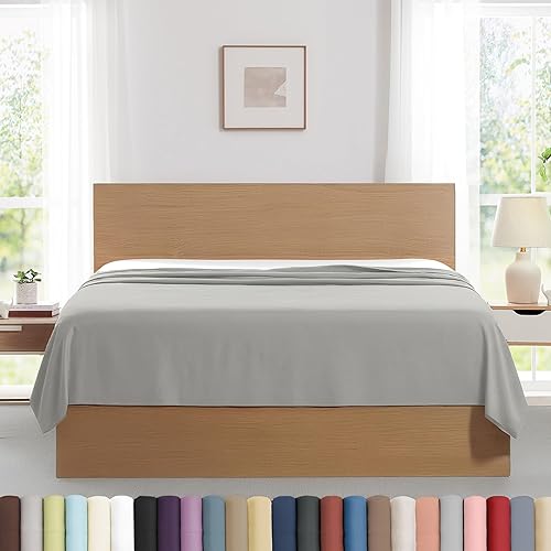 Vista 9 de Southshore Fine Living, Inc. Paquete de 2 sábanas encimeras de tamaño individual, sábanas blancas de 66 x 96 pulgadas, sábana superior individual