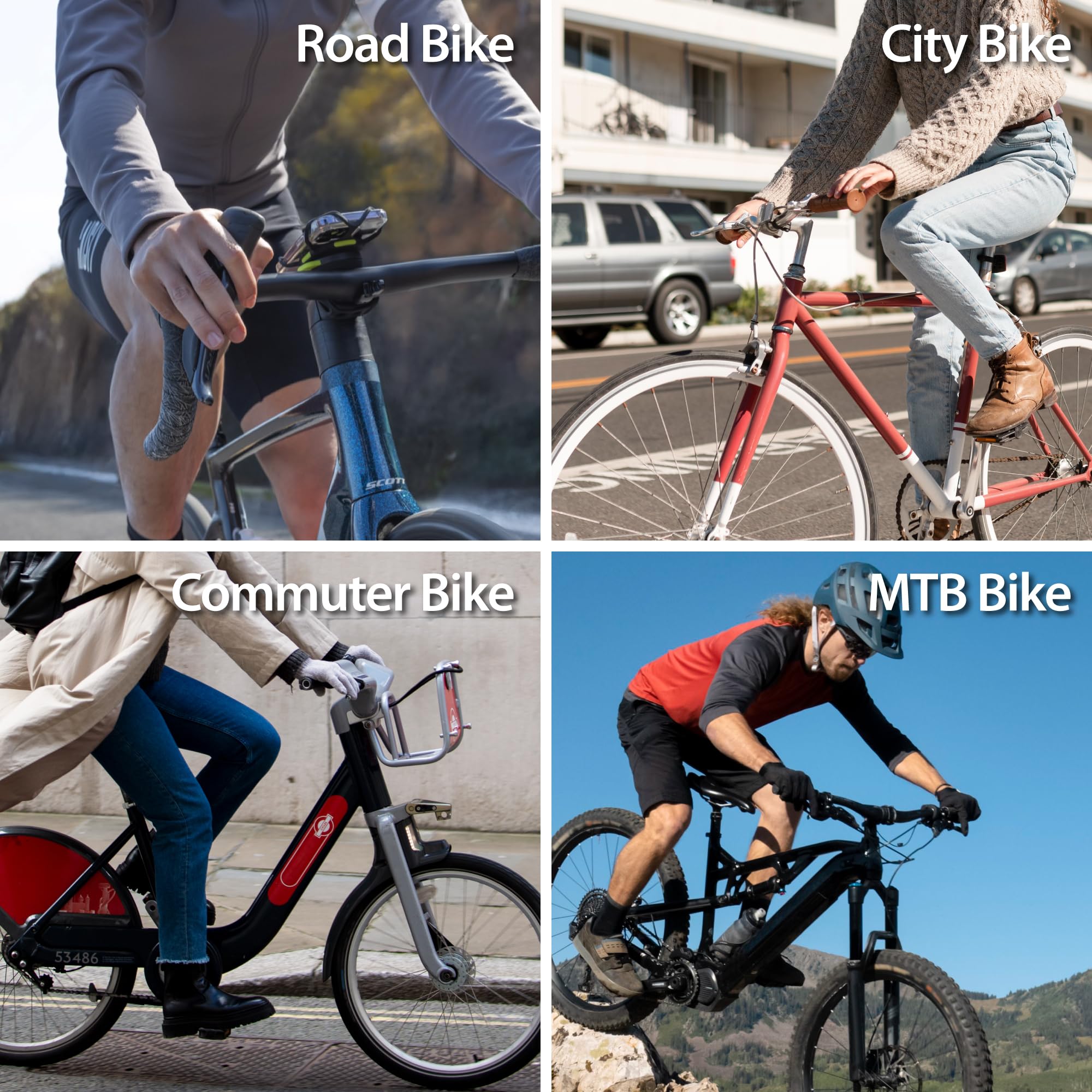 Bone Bike Tie Connect Kit 3, Support téléphone vélo magnétique Universel pour Potence, Rotation 360°, libération Rapide, Verrouillage sécurisé, Antichoc, Compatible Smartphones 4,7"–7,2"