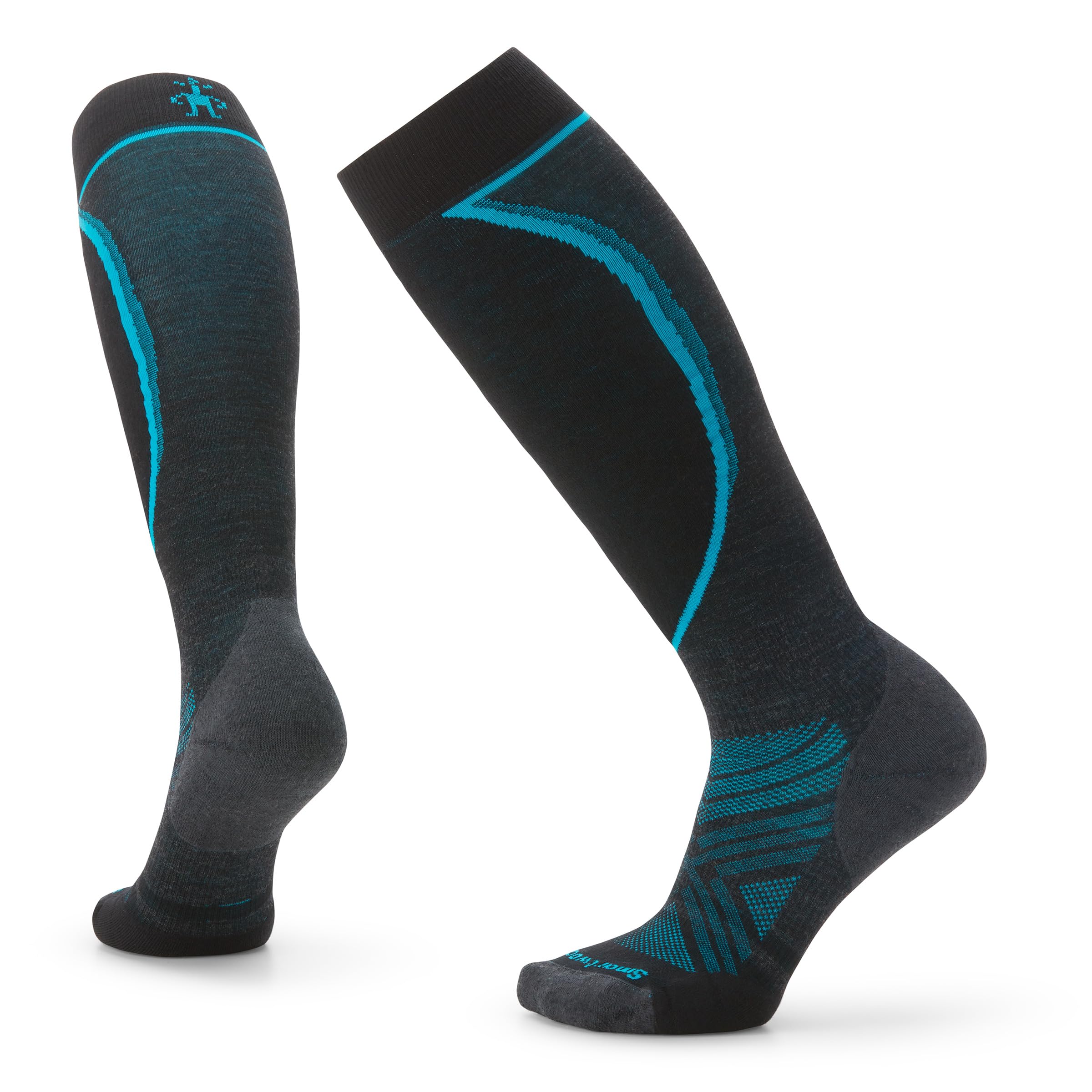 Smartwool Womens Ski Targeted Cushion Otc Socks, CHARCOAL, L EU