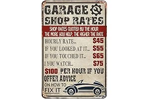 Metal Signs for Garage - Cool Workshop Decoration