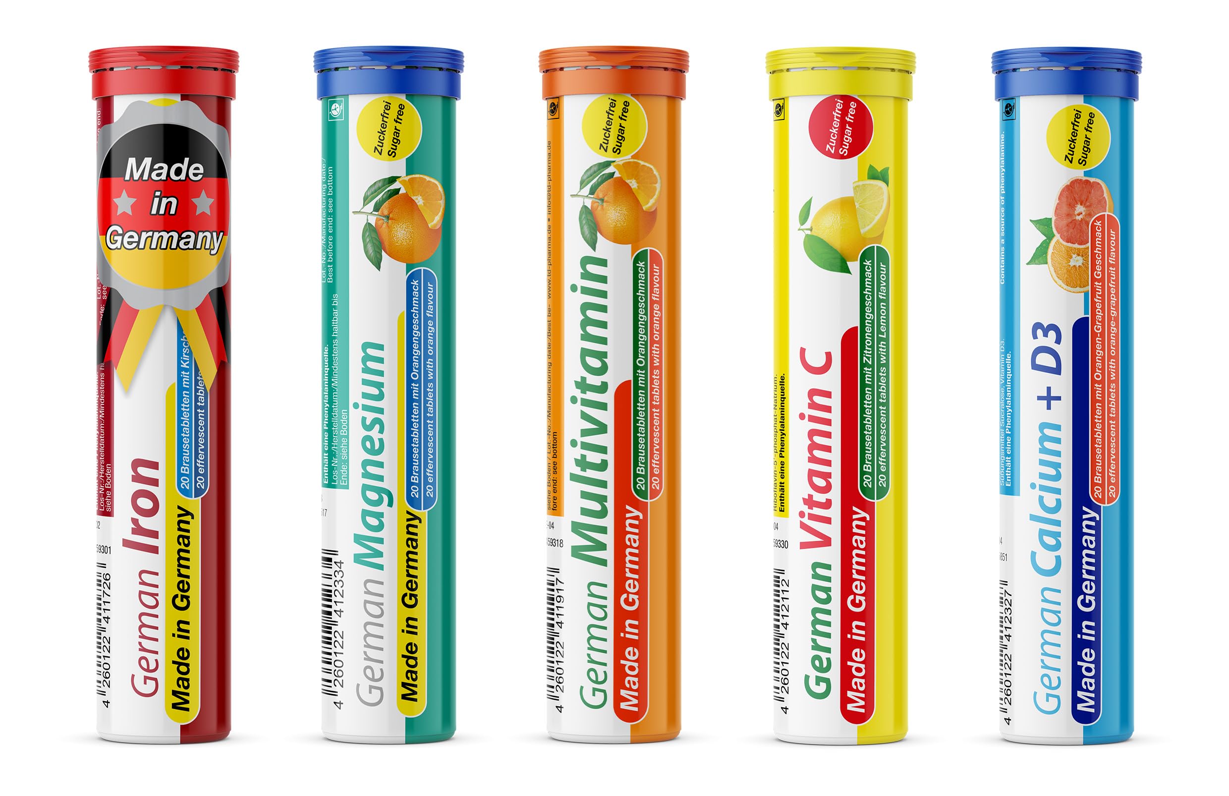 Sponsored Ad – Effervescent Tablets Trial Package T&D Pharma – 5 x 20 = 100 German effervescent Tablets – Vitamin and Mineral Mix – Fruity Flavours – Made in Germany