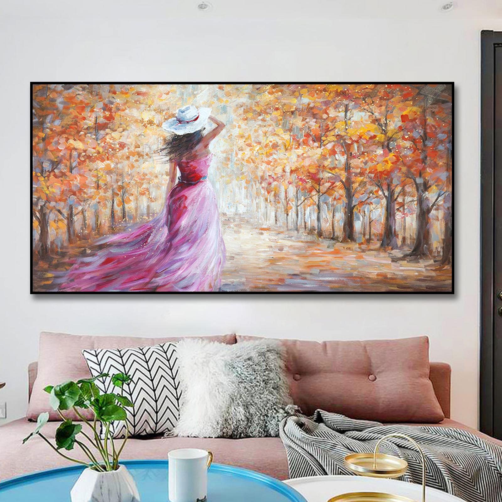 Affiche Toile Art Moderne 70x140 : Décoration Murale Salon Chic - 8