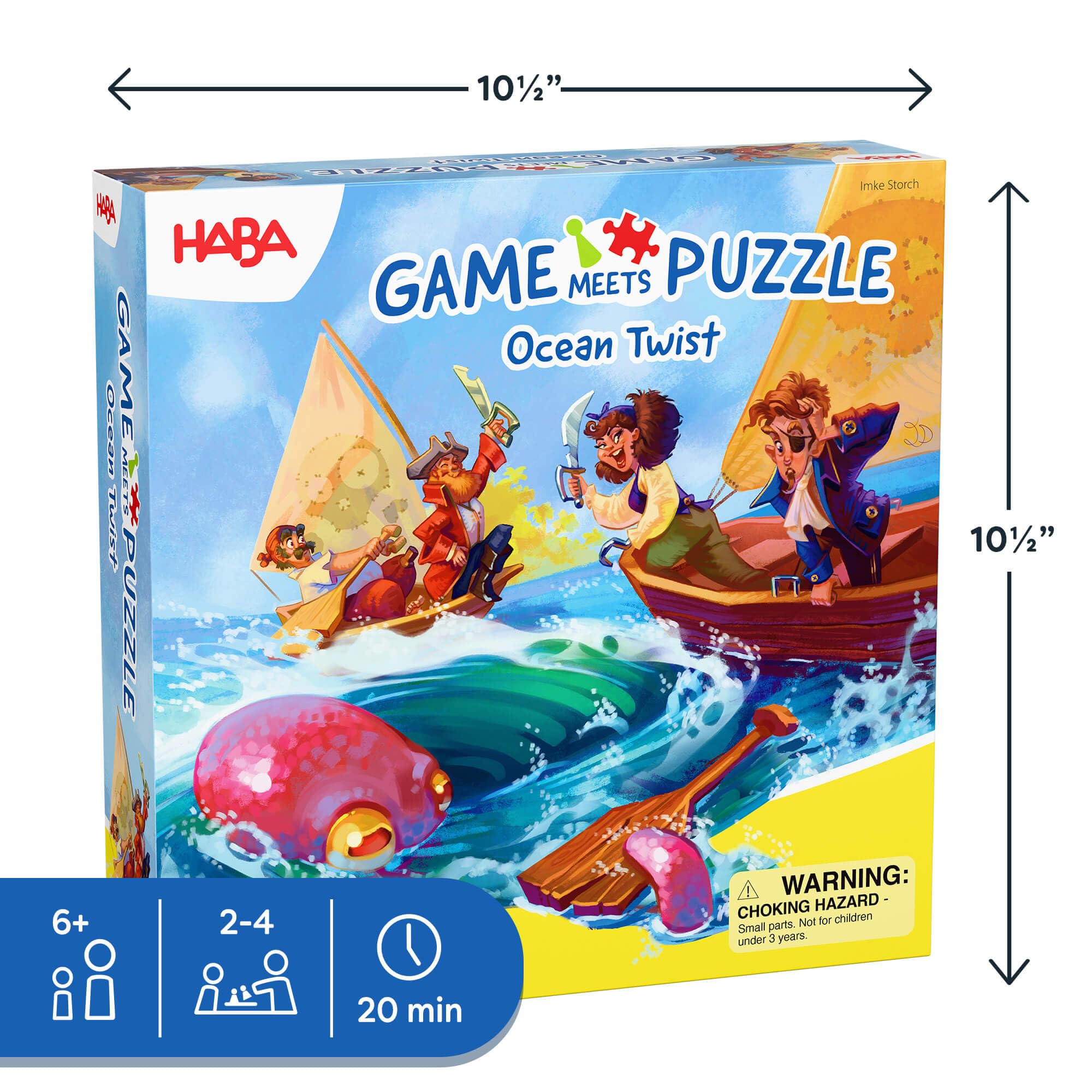 Amazon | HABA Game Meets Puzzle - オーシャンツイスト 子供用ボード