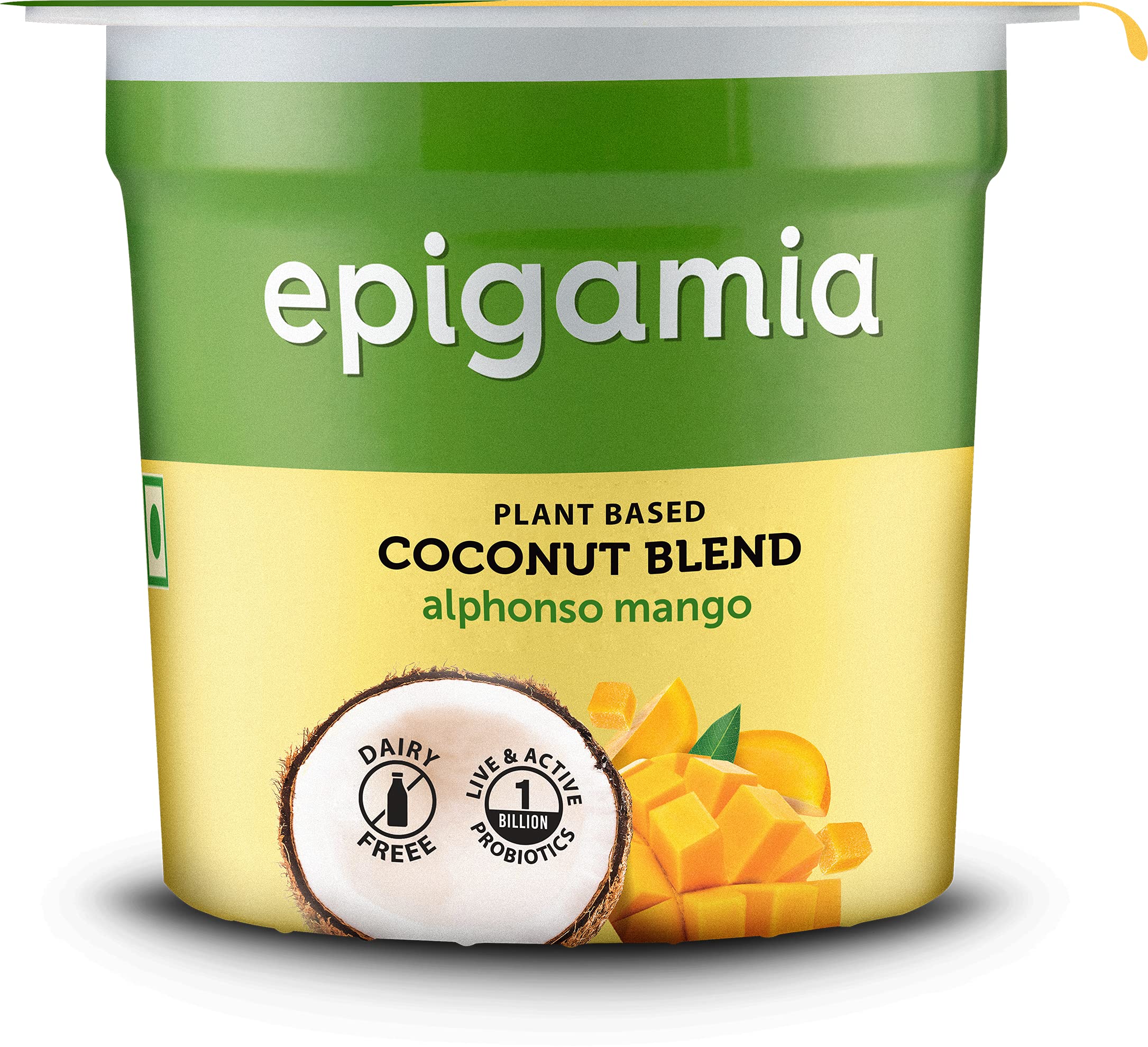 Epigamia Plant-Based Coconut Blend - Alphonso Mango, 90 g