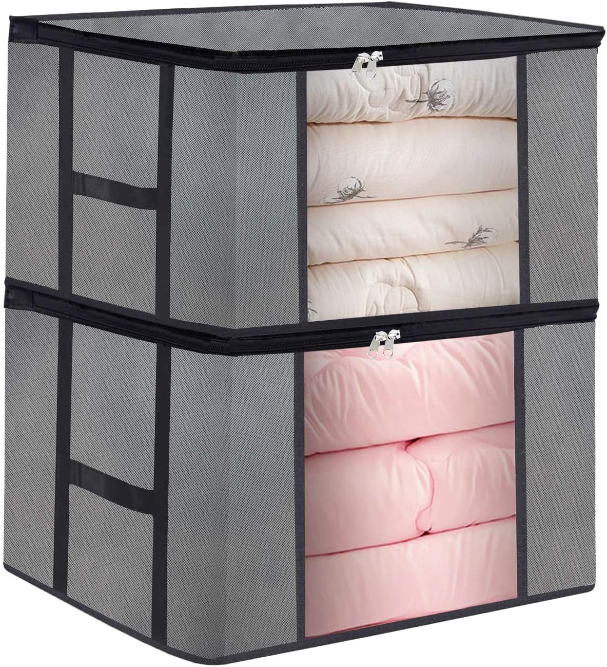 Large Comforter Storage Bags Blankets Containers, Breathable Clothes