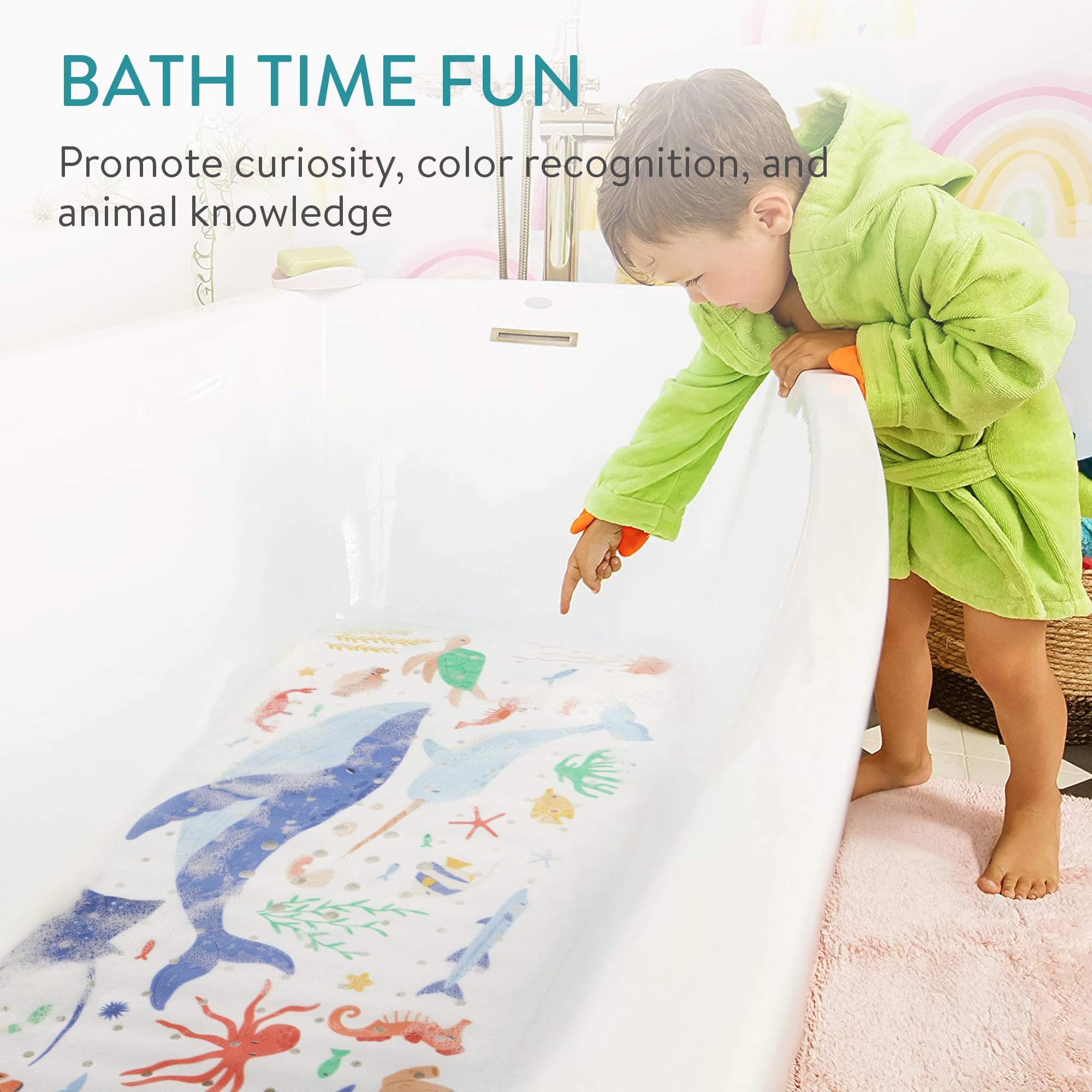 Bébé VERTBAUDET Tapis Baignoire Antidérapant Enfant Navaris - Sécurité Bain 100x40cm Motif Océan Tapis Bain Bébé Sécurité Bébé VERTBAUDET Tapis Baignoire Antidérapant Enfant Navaris - Sécurité Bain 100x40cm Motif Océan Tapis Bain Bébé Sécurité