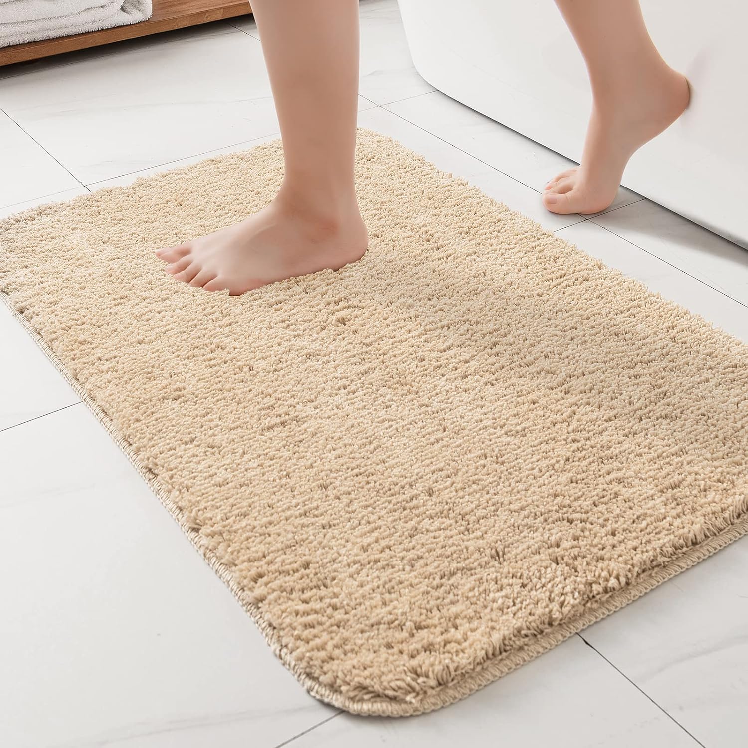 Amazon.com: EMEMA Bathroom Rugs Non Slip Bath Rug Shaggy Bath Mat ...