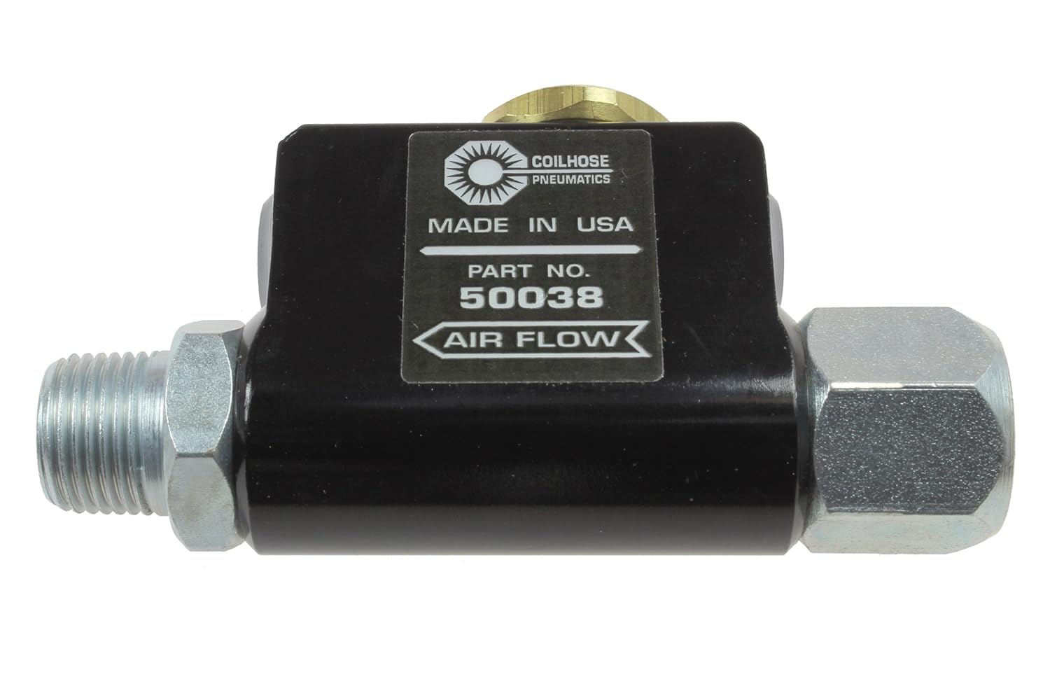 Coilhose Pneumatics 50038 In-Line Lubricator, 3/8-Inch Pipe Size, 7.5 Cubic Centimeter Lubricant Capacity