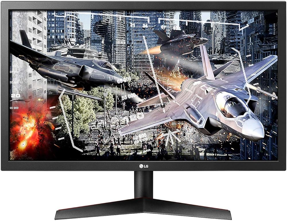LG UltraGear 24 Inch Full HD Gaming Monitor with Radeon FreeSync Technology, 144Hz Refresh Rate, 1ms Response Time - View 1
