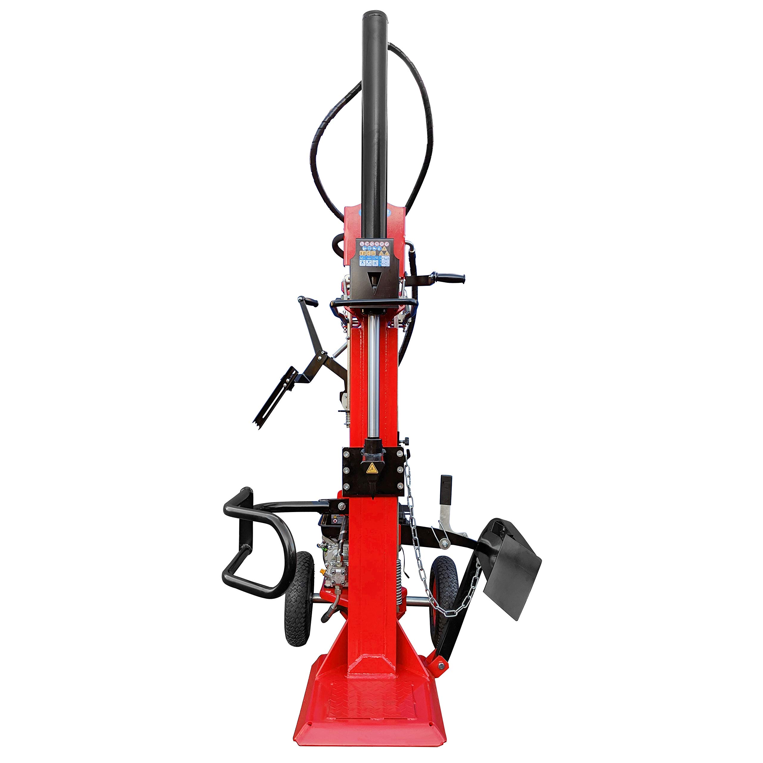 CROSSFER Holzspalter LS22T-G10.0/22 Tonnen Spaltkraft / 110 cm Spaltlänge/Benzinmotor 10 PS 4 Takt OHV luftgekühlt / 2 Hand Bedienung/große Luftbereifung/hohe Spaltkraft